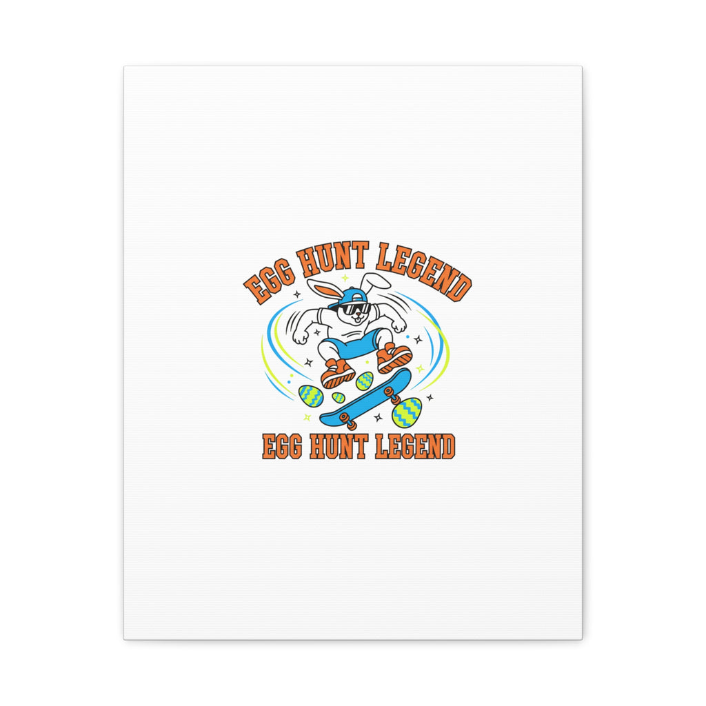 Egg Hunt Legend Canvas | Bold Boys Easter, Egg Hunter Skateboard Dino Egg