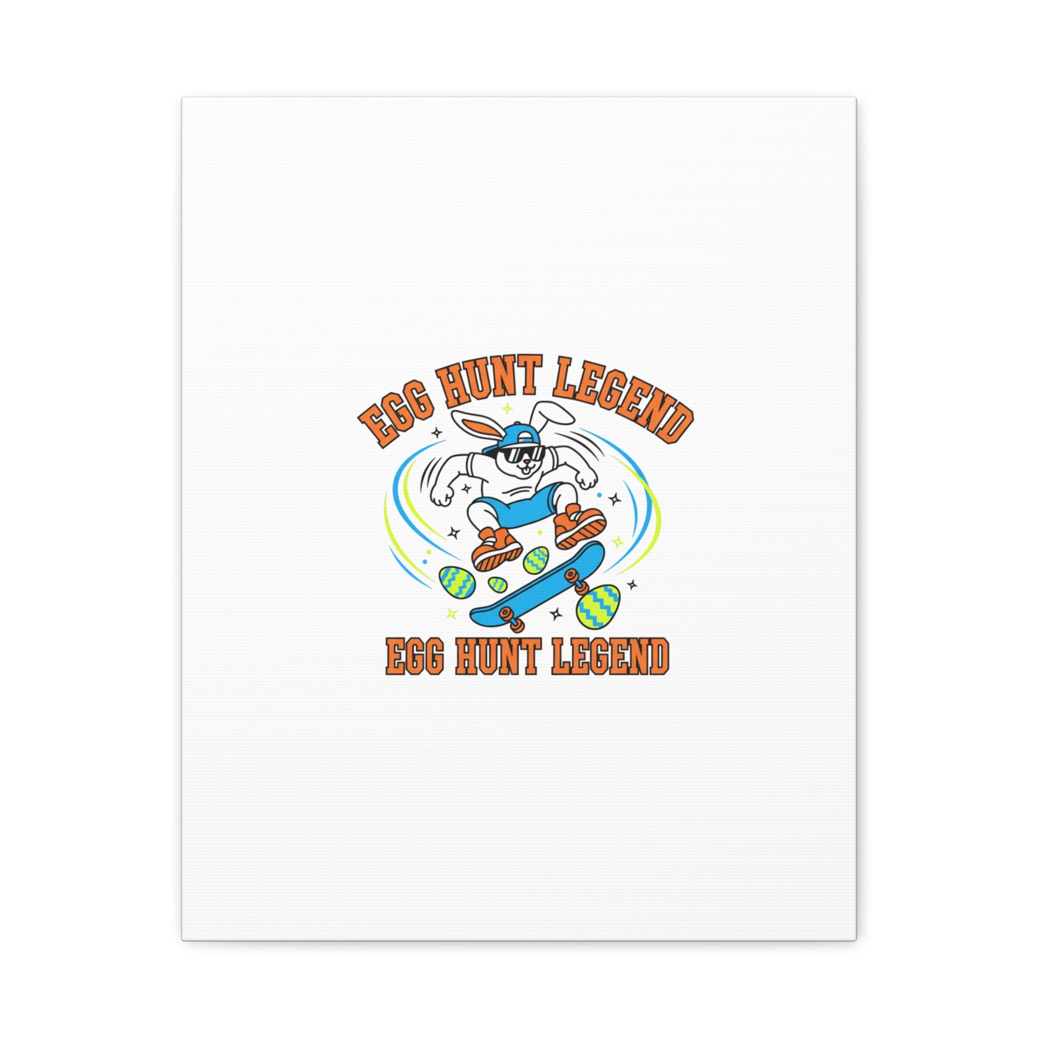 Egg Hunt Legend Canvas | Bold Boys Easter, Egg Hunter Skateboard Dino Egg