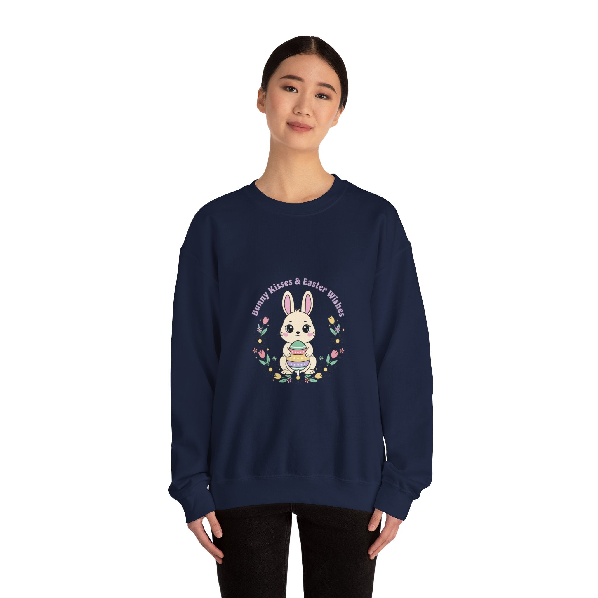 Easter Bunny Aesthetic Crewneck Sweatshirt, pastel spring, vintage Easter