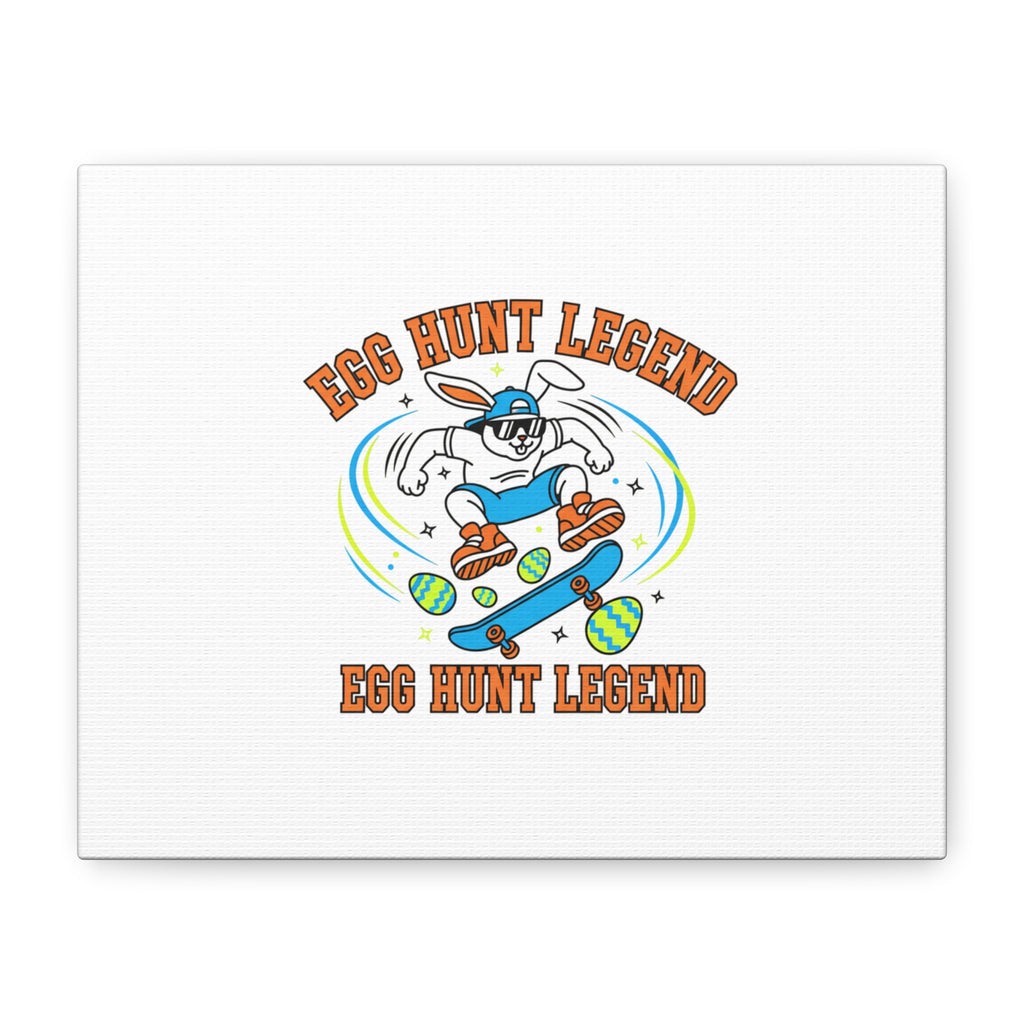 Egg Hunt Legend Canvas | Bold Boys Easter, Egg Hunter Skateboard Dino Egg