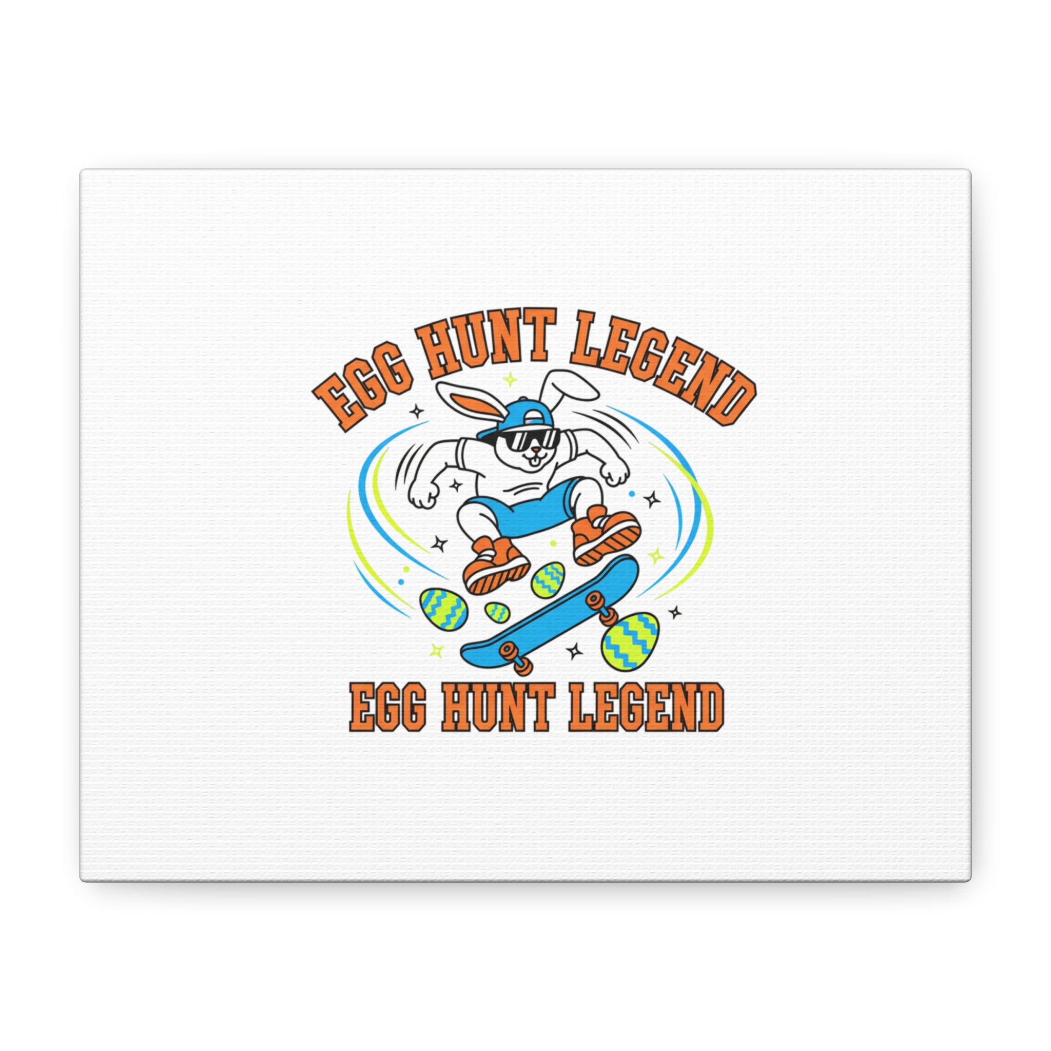 Egg Hunt Legend Canvas | Bold Boys Easter, Egg Hunter Skateboard Dino Egg