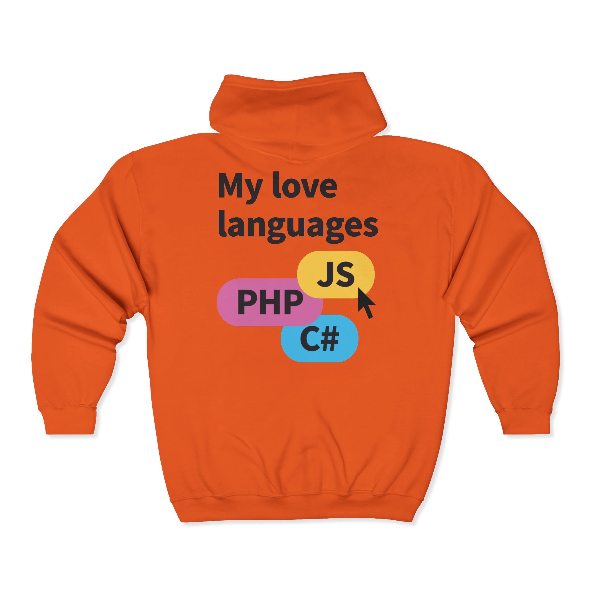 Monster Face Zip Hoodie — Playful Cartoon Splat Design