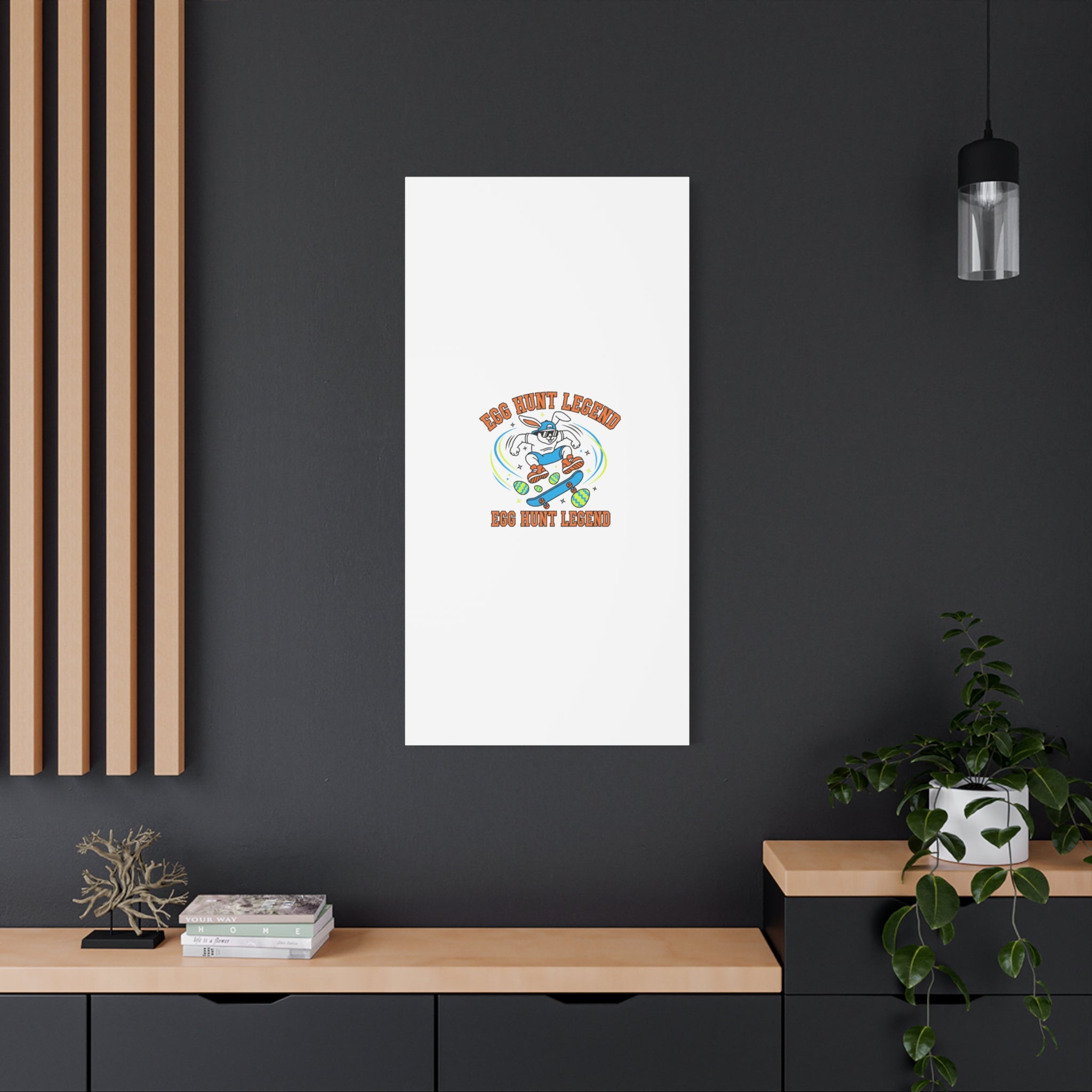 Egg Hunt Legend Canvas | Bold Boys Easter, Egg Hunter Skateboard Dino Egg