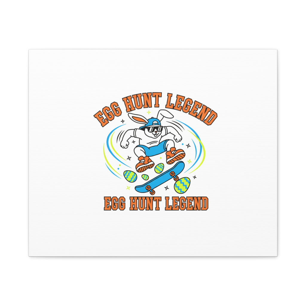 Egg Hunt Legend Canvas | Bold Boys Easter, Egg Hunter Skateboard Dino Egg