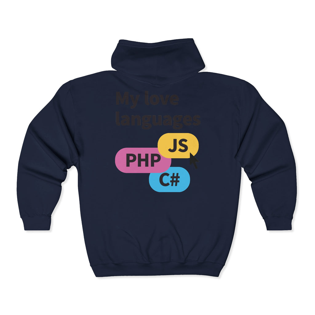 Monster Face Zip Hoodie — Playful Cartoon Splat Design