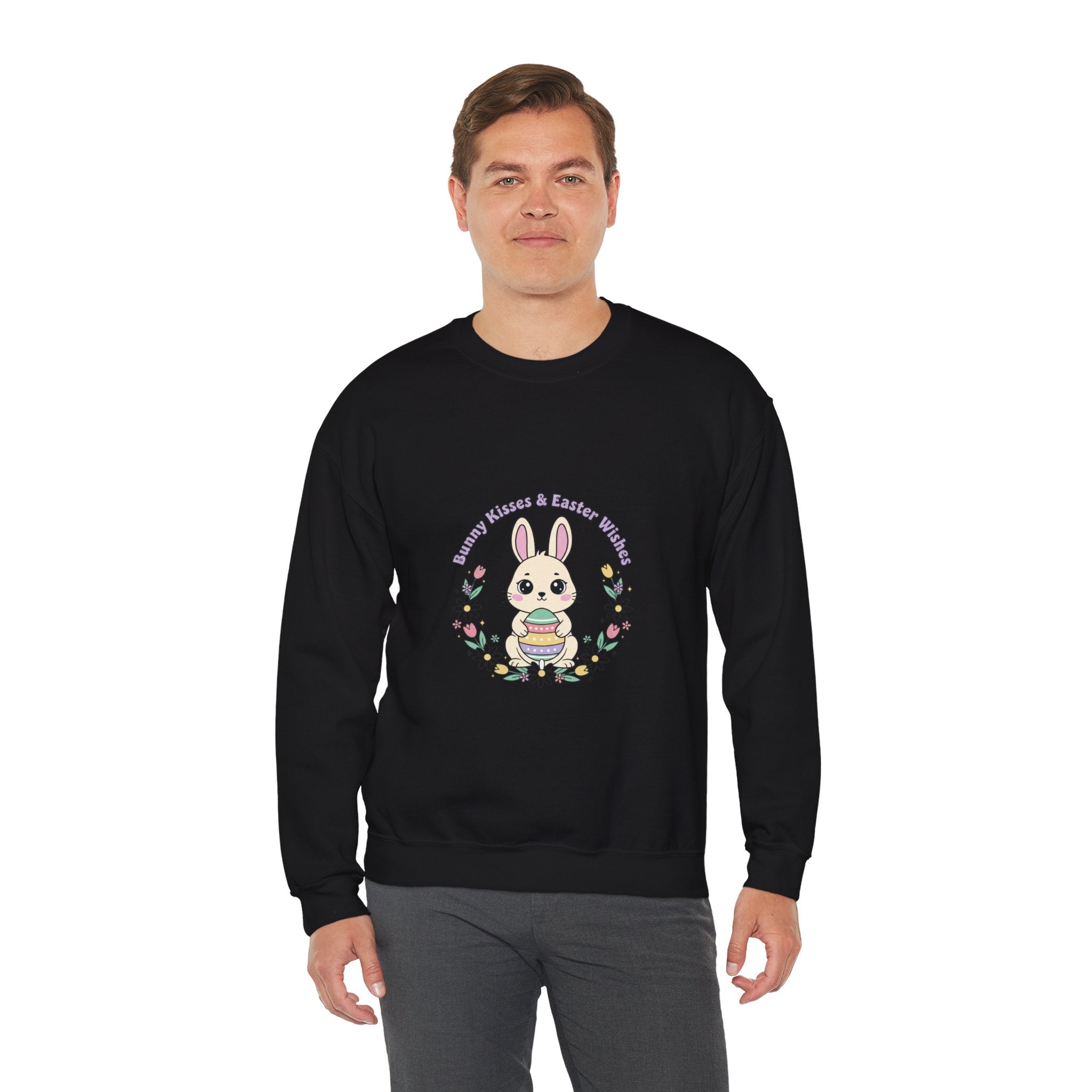 Easter Bunny Aesthetic Crewneck Sweatshirt, pastel spring, vintage Easter