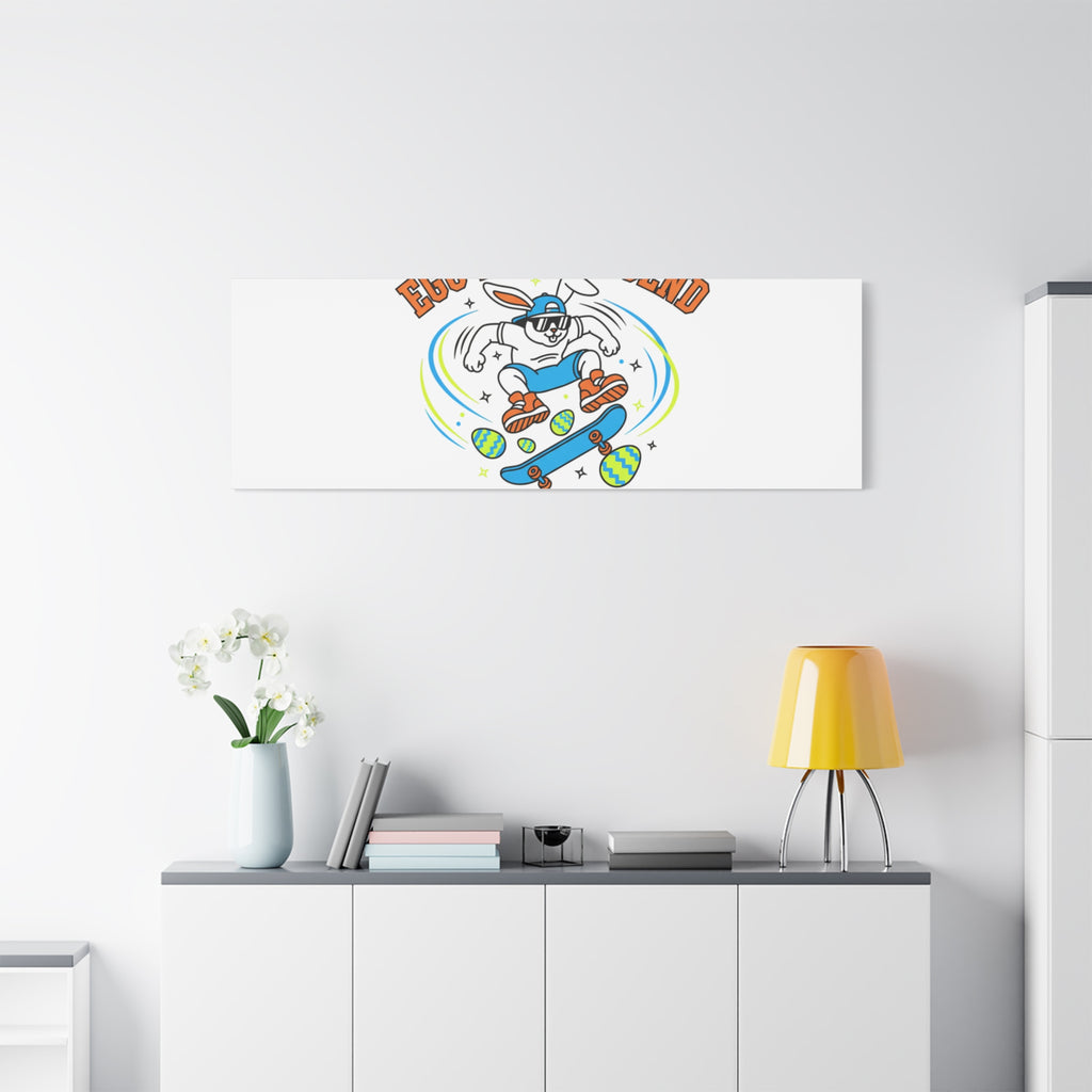 Egg Hunt Legend Canvas | Bold Boys Easter, Egg Hunter Skateboard Dino Egg