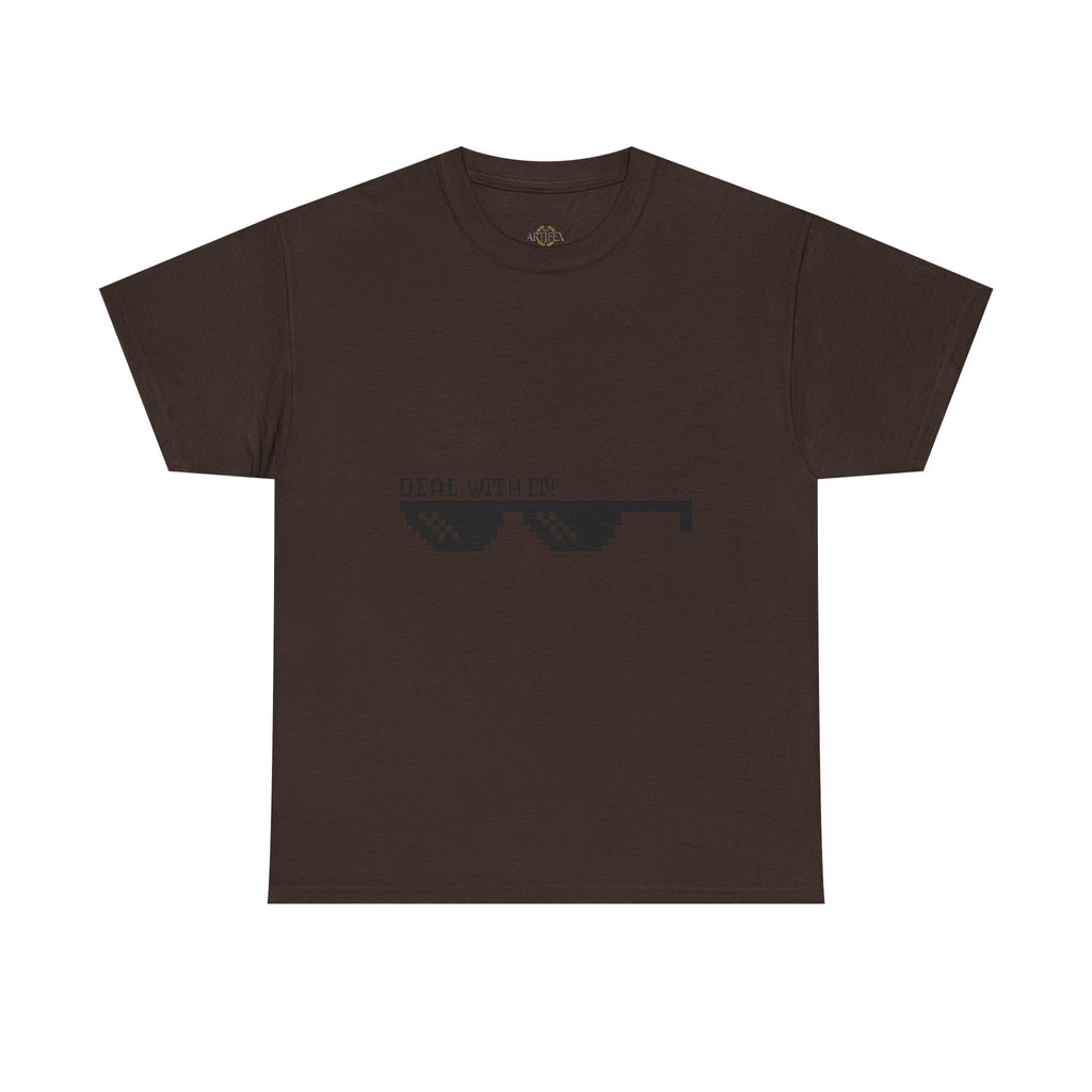 Just Do It Tomorrow Tee — 'Deal With It' Pixel Sunglasses Graphic T‑Shirt