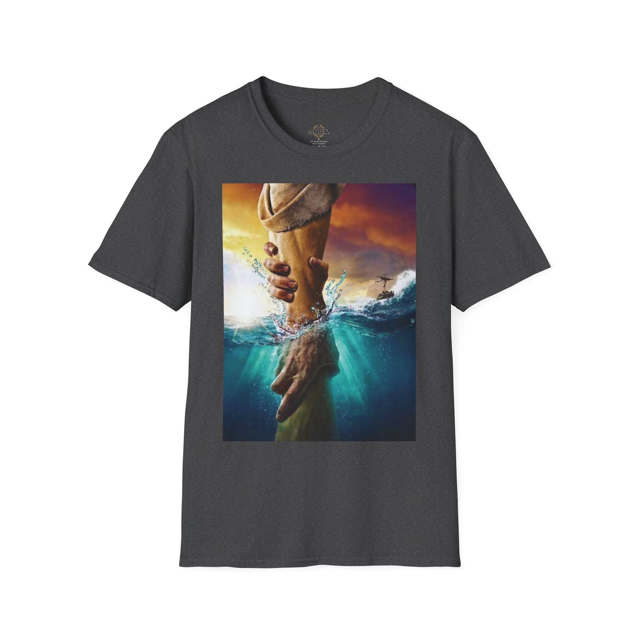 Rescue & Hope T-Shirt — Helping Hand Graphic Tee