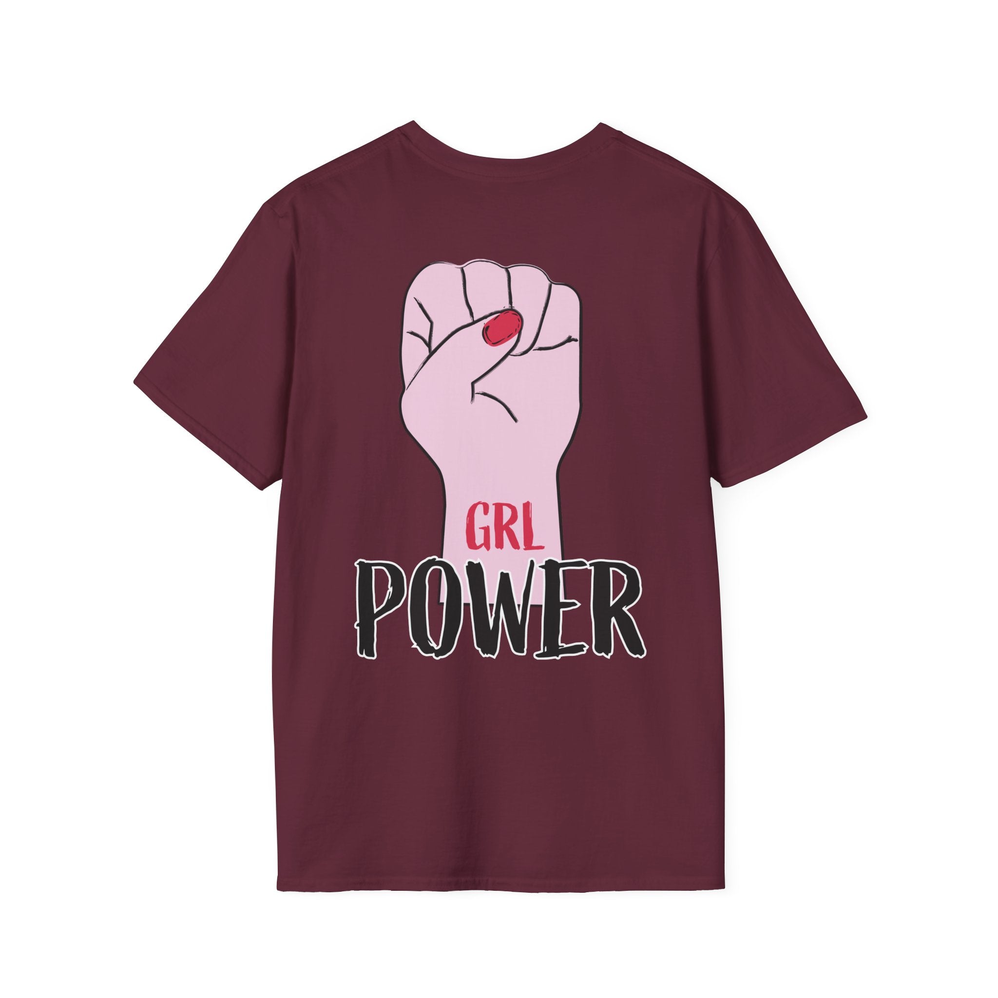 Girl Power Floral Portrait T-Shirt