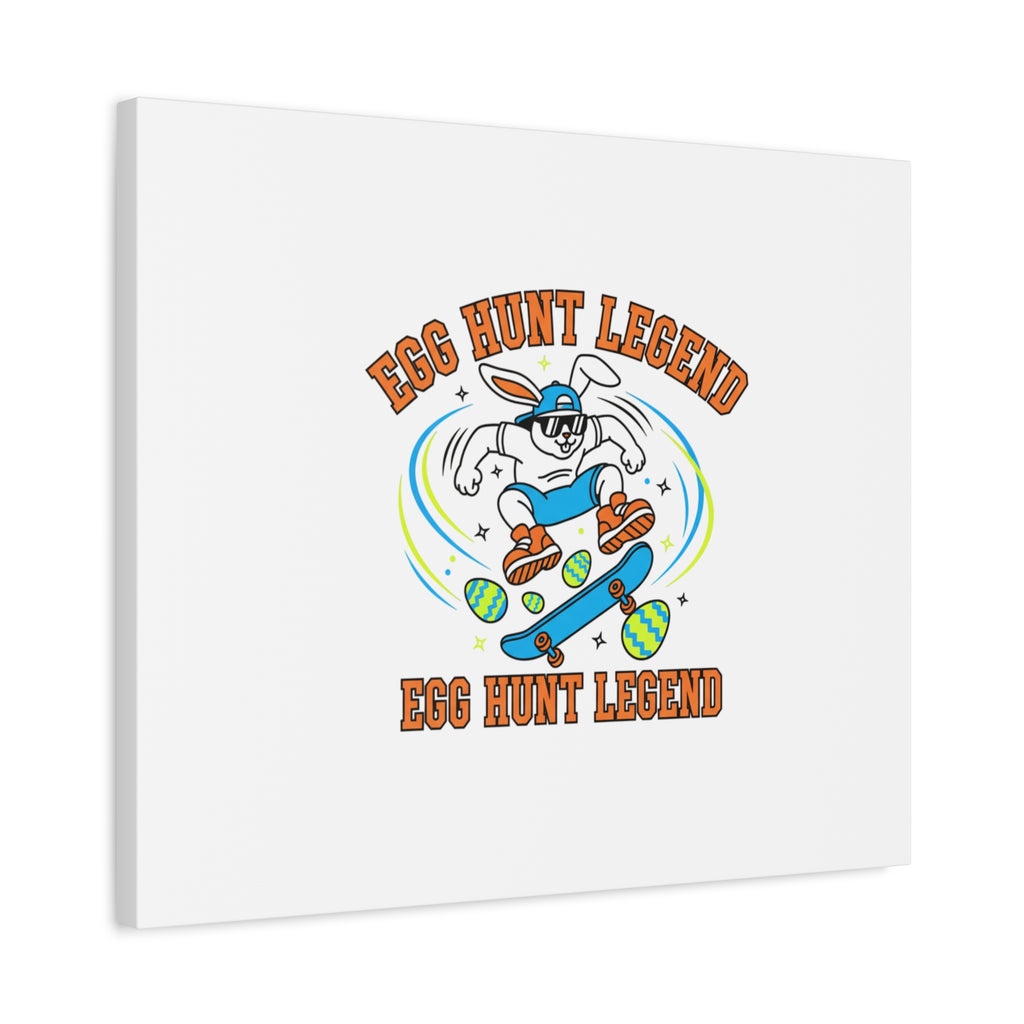 Egg Hunt Legend Canvas | Bold Boys Easter, Egg Hunter Skateboard Dino Egg