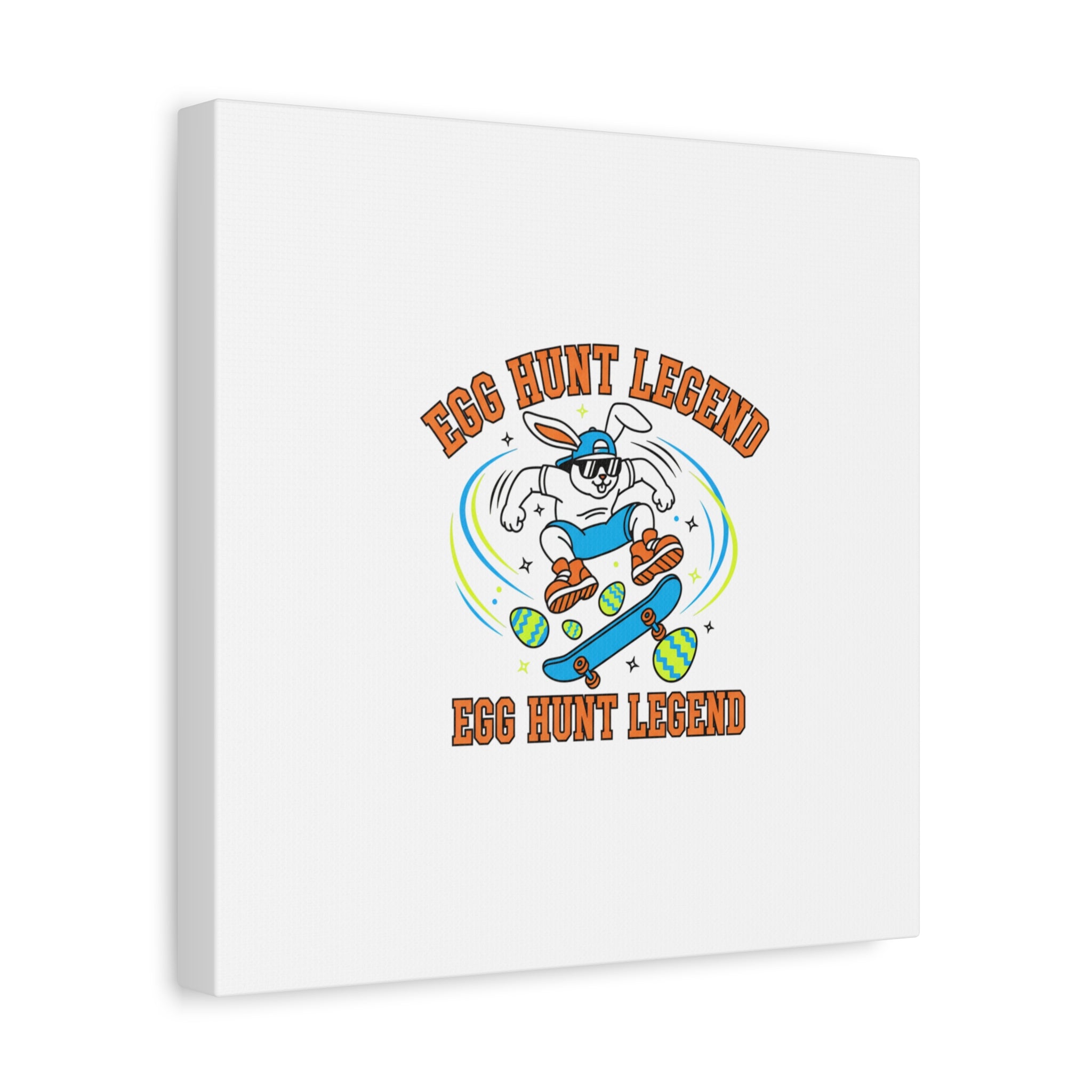 Egg Hunt Legend Canvas | Bold Boys Easter, Egg Hunter Skateboard Dino Egg