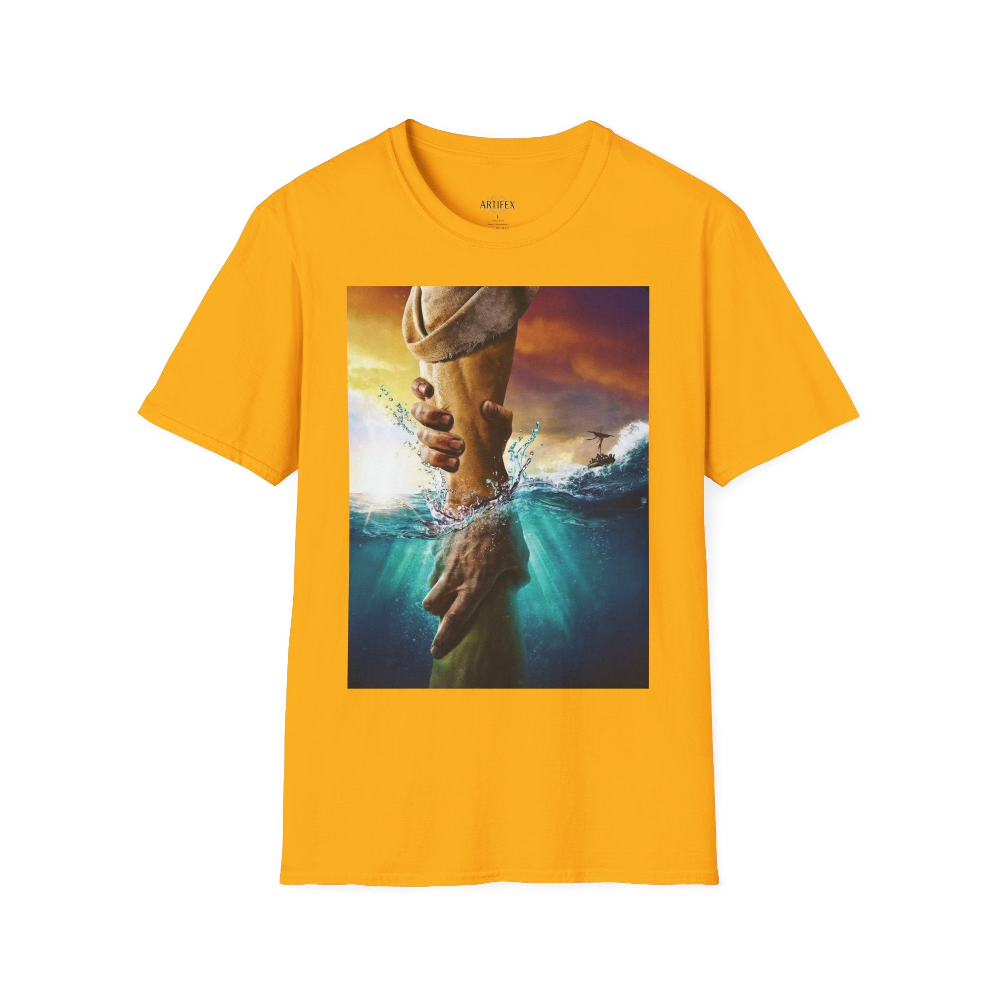 Rescue & Hope T-Shirt — Helping Hand Graphic Tee