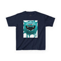Kids Monster Drip T-Shirt — Cute Teal Cartoon Monster Tee
