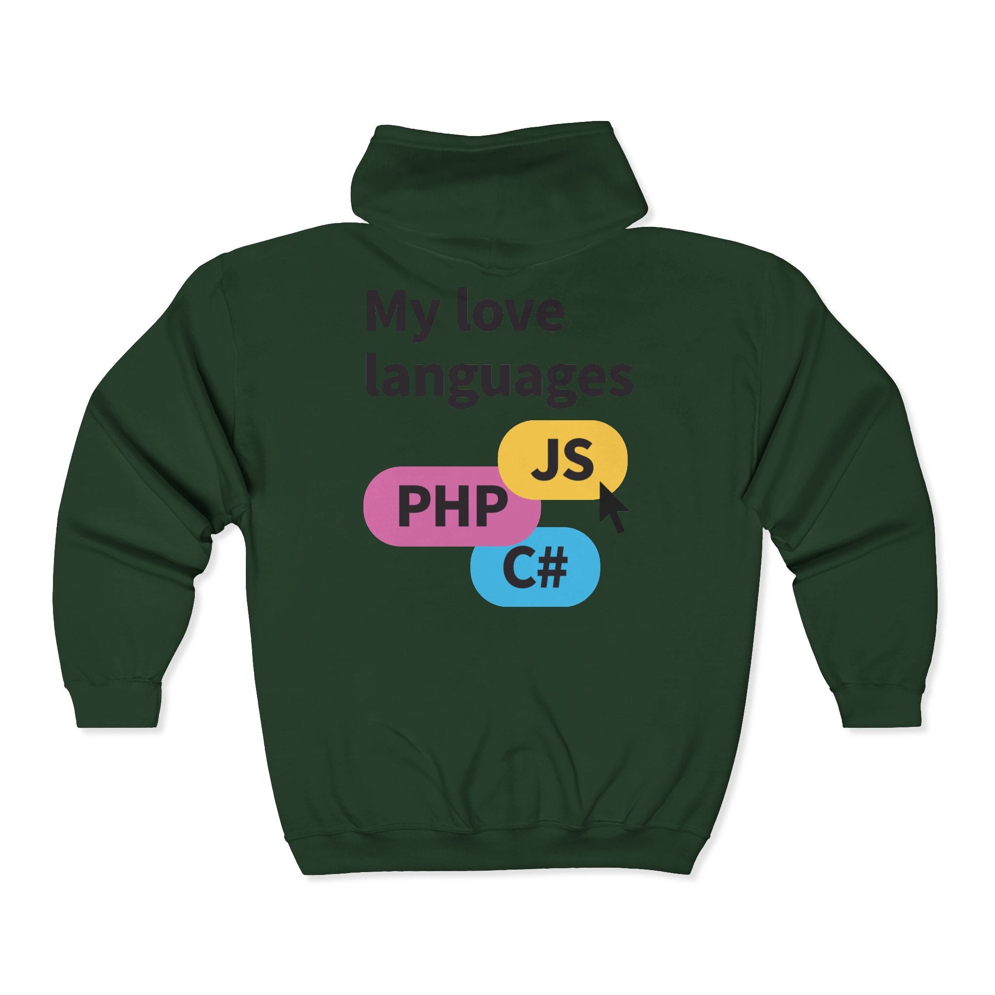 Monster Face Zip Hoodie — Playful Cartoon Splat Design