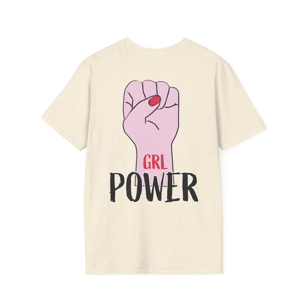 Girl Power Floral Portrait T-Shirt