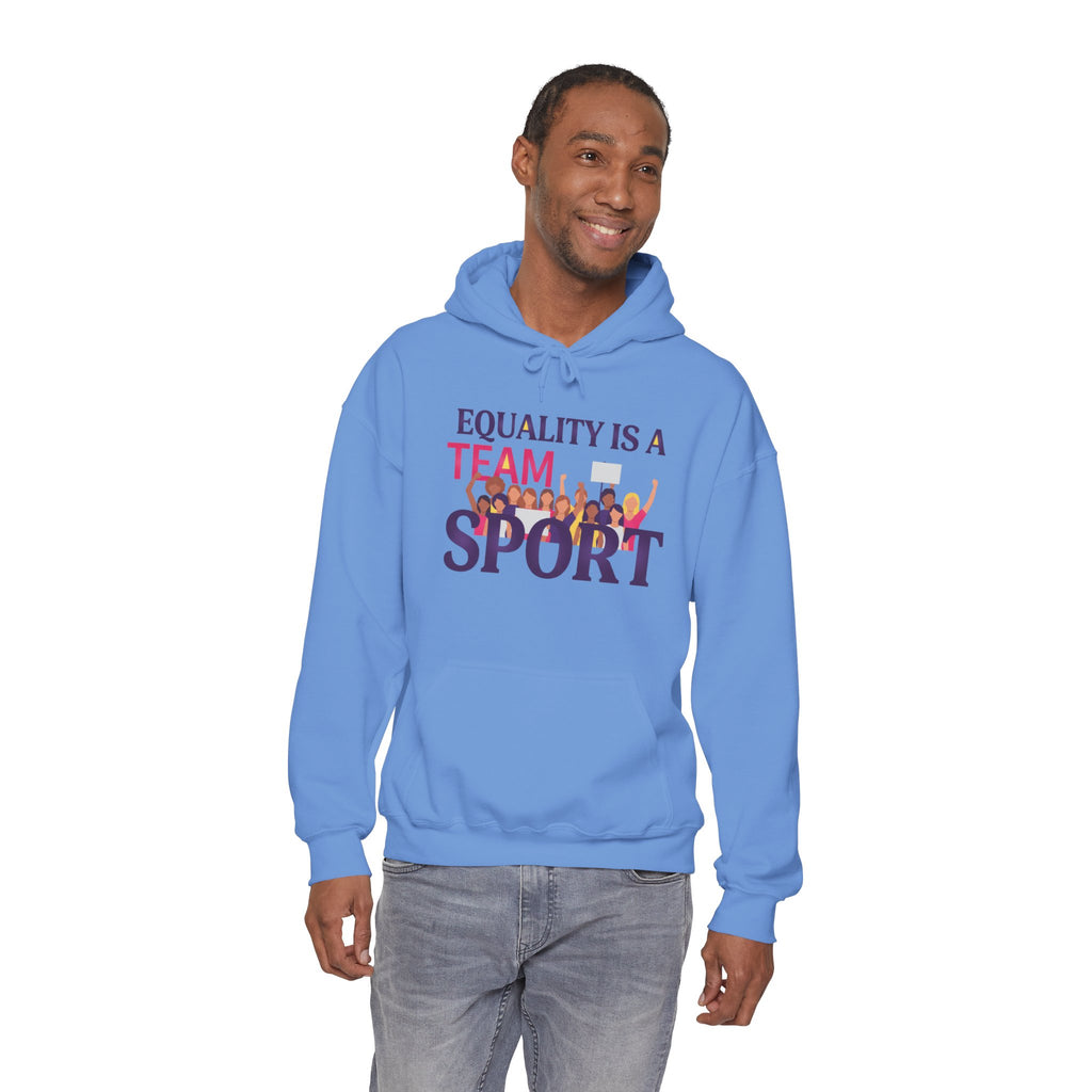 Equality Is a Team Sport Hoodie — Inclusive Team Unity Sweatshirt