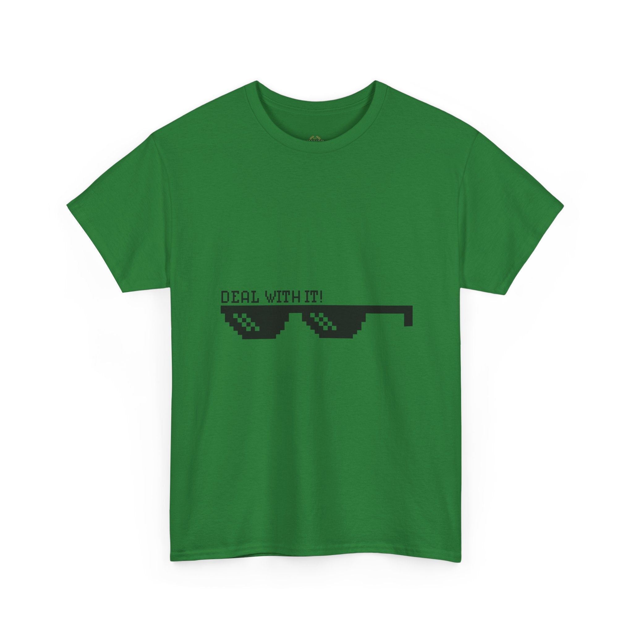 Just Do It Tomorrow Tee — 'Deal With It' Pixel Sunglasses Graphic T‑Shirt