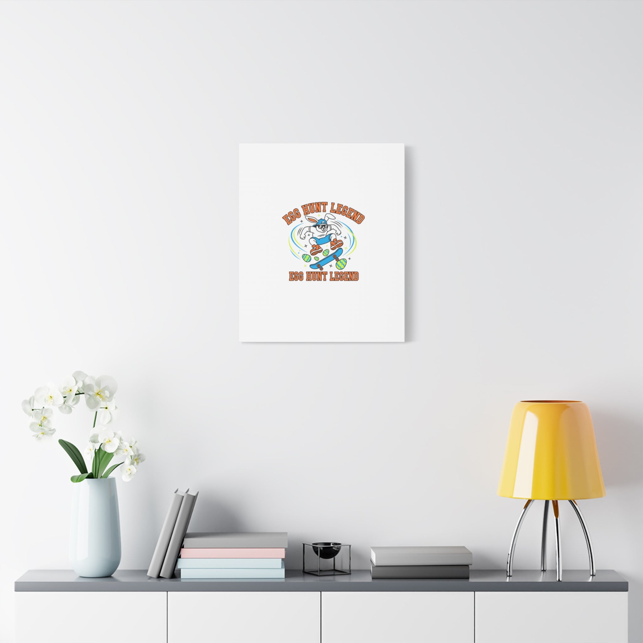 Egg Hunt Legend Canvas | Bold Boys Easter, Egg Hunter Skateboard Dino Egg