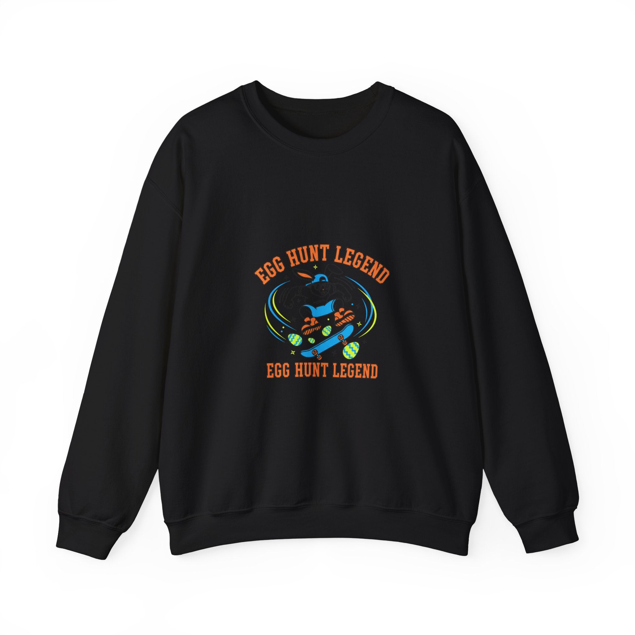 Egg Hunt Legend Crewneck Sweatshirt | boys Easter shirt, egg hunter graphic