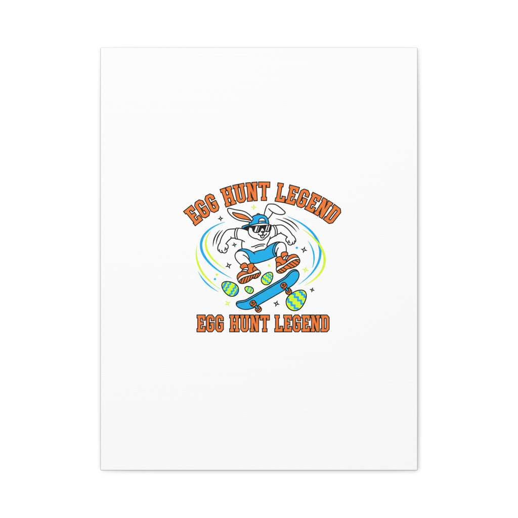 Egg Hunt Legend Canvas | Bold Boys Easter, Egg Hunter Skateboard Dino Egg