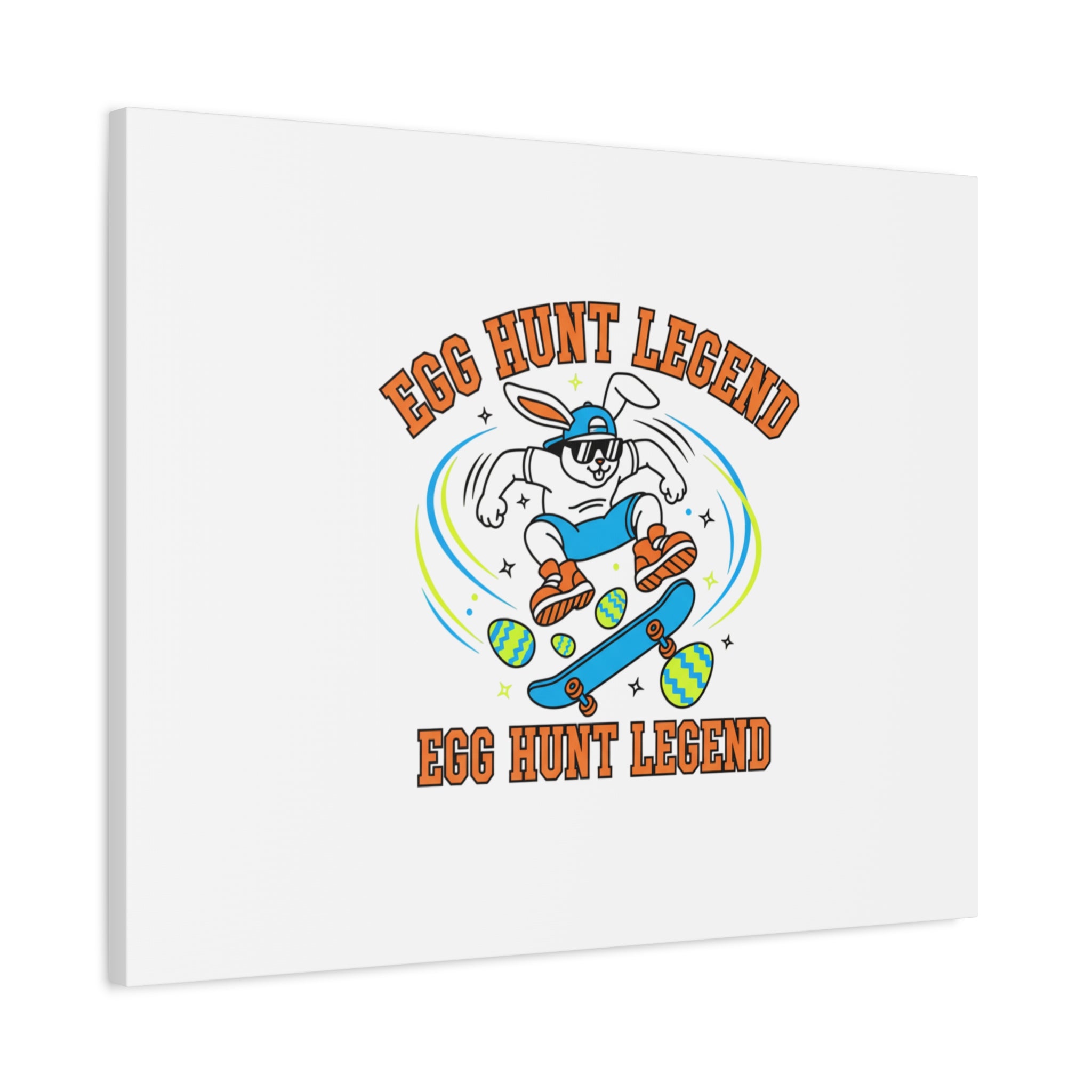 Egg Hunt Legend Canvas | Bold Boys Easter, Egg Hunter Skateboard Dino Egg