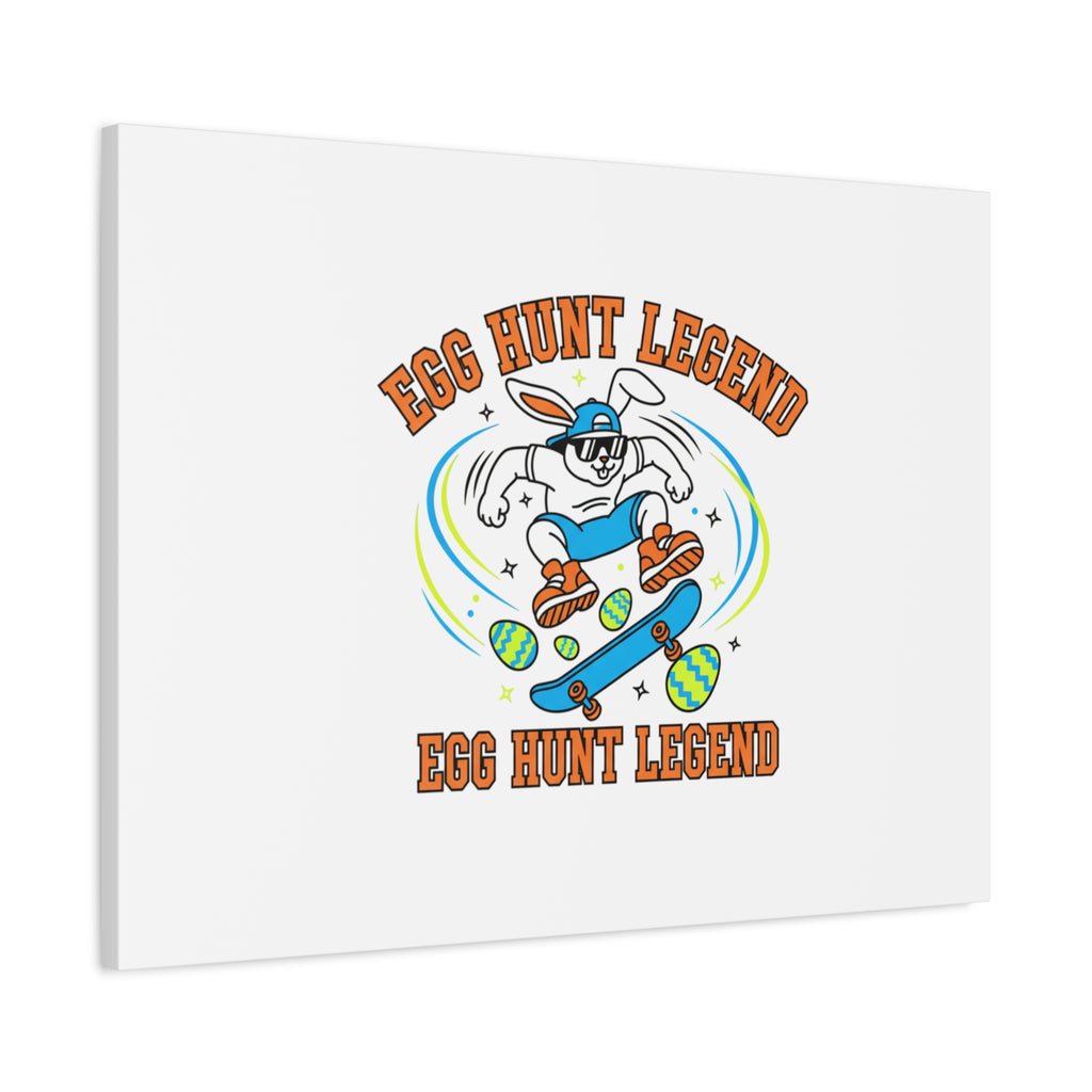 Egg Hunt Legend Canvas | Bold Boys Easter, Egg Hunter Skateboard Dino Egg
