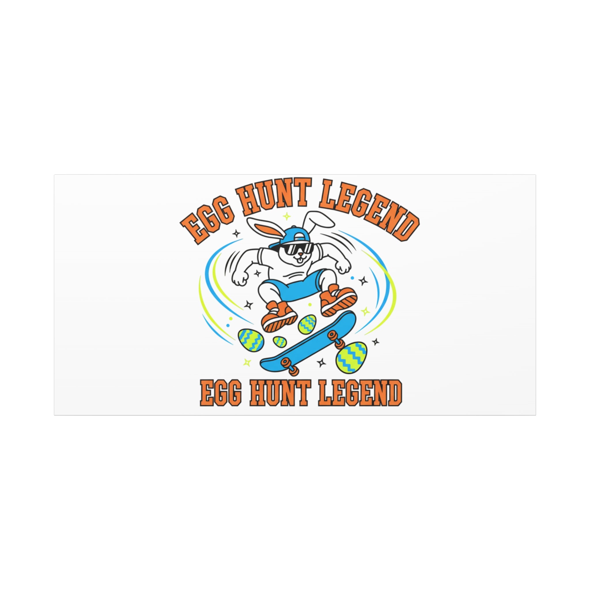 Egg Hunt Legend Canvas | Bold Boys Easter, Egg Hunter Skateboard Dino Egg