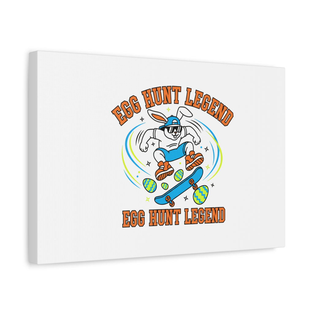 Egg Hunt Legend Canvas | Bold Boys Easter, Egg Hunter Skateboard Dino Egg