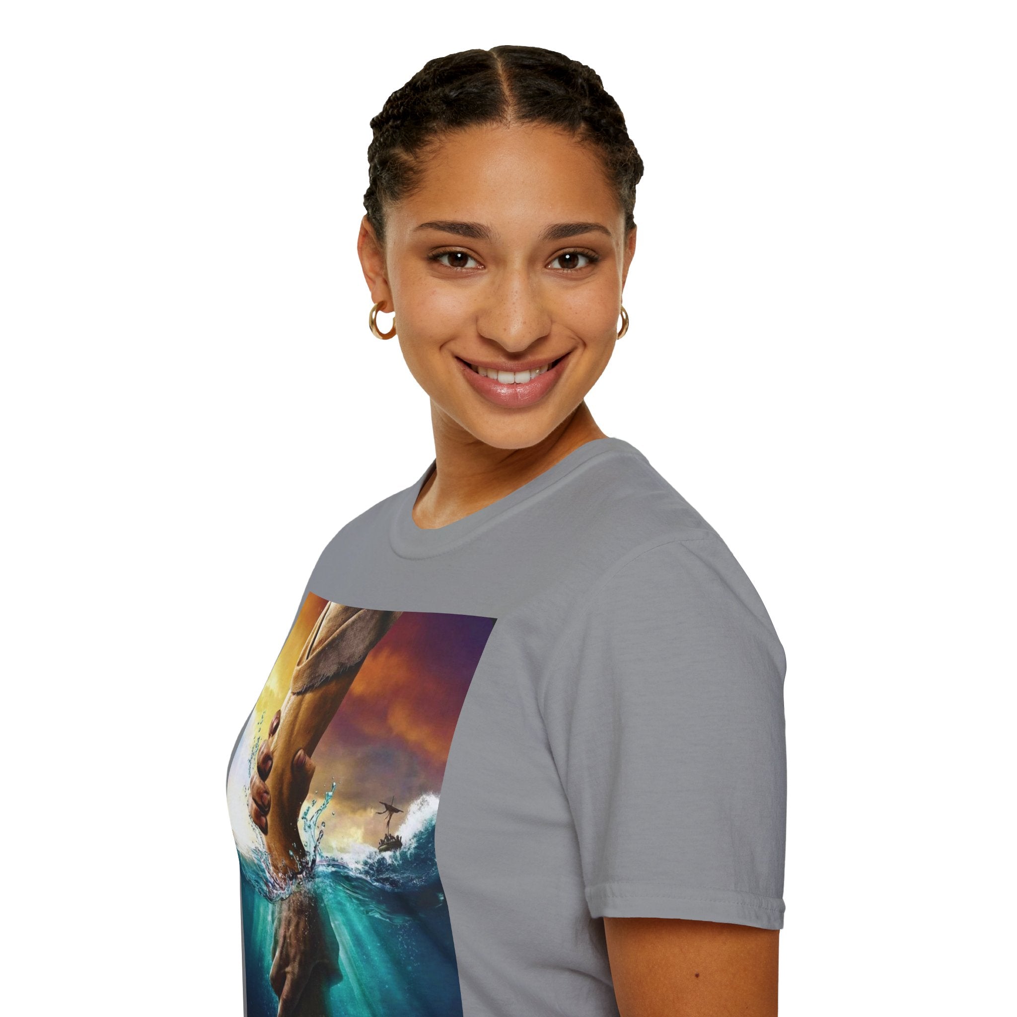 Rescue & Hope T-Shirt — Helping Hand Graphic Tee