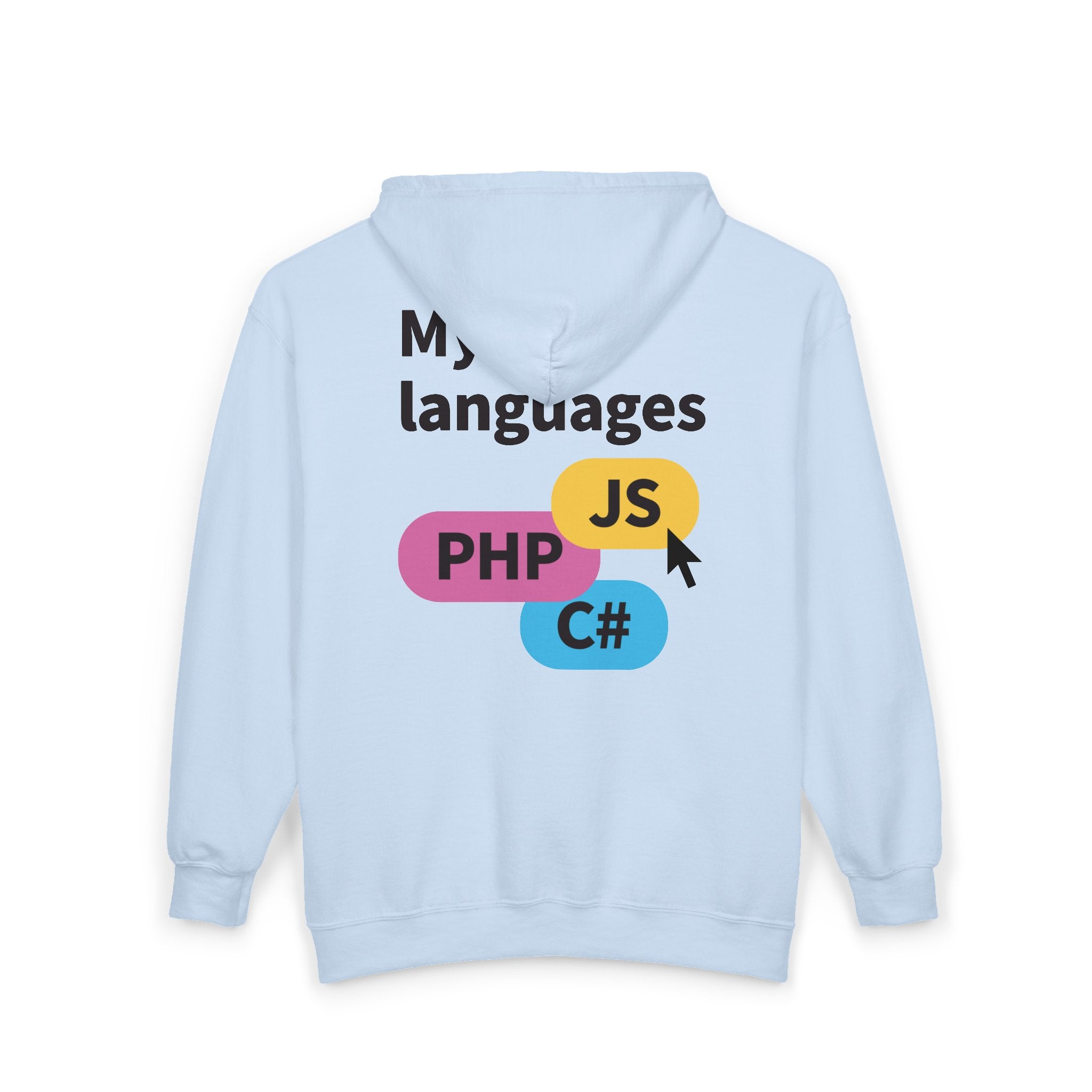 Monster Face Zip Hoodie — Playful Cartoon Splat Design