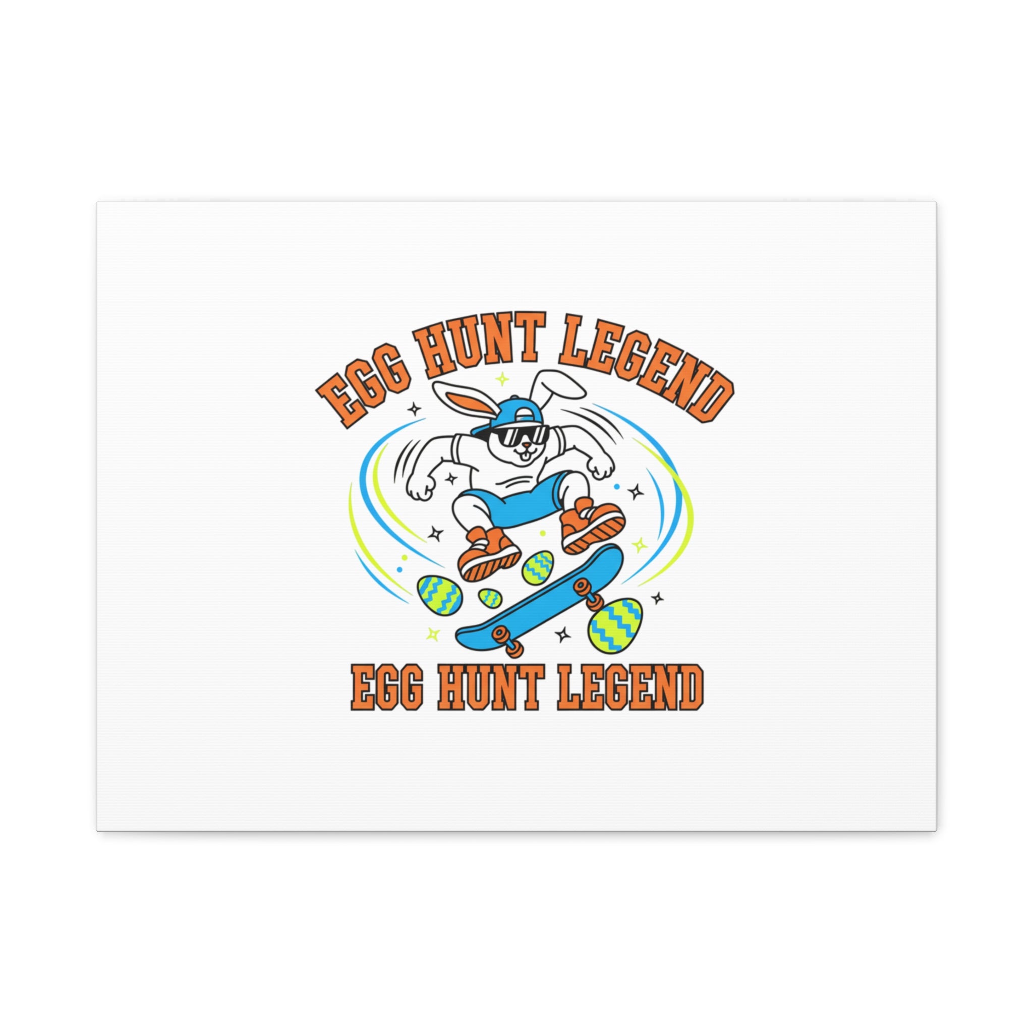Egg Hunt Legend Canvas | Bold Boys Easter, Egg Hunter Skateboard Dino Egg