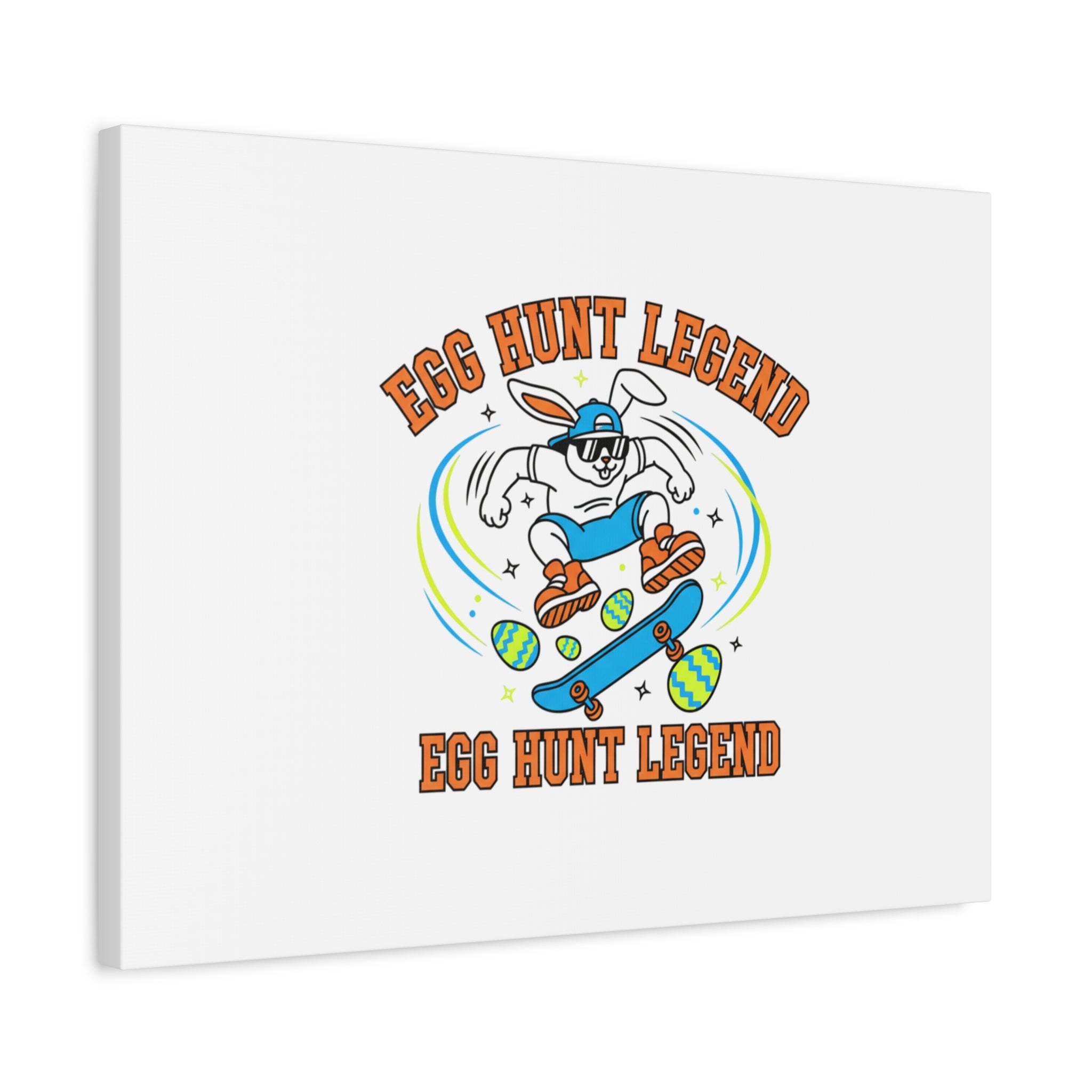 Egg Hunt Legend Canvas | Bold Boys Easter, Egg Hunter Skateboard Dino Egg