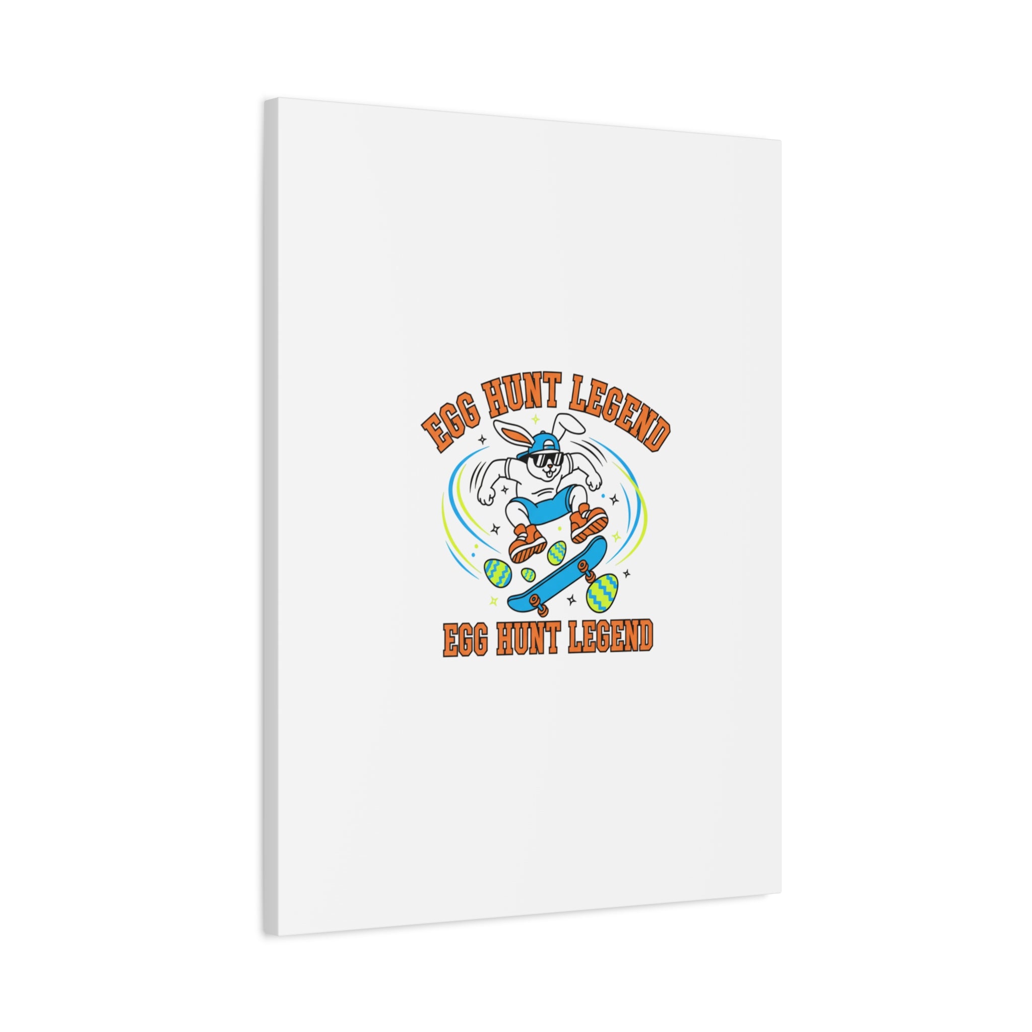 Egg Hunt Legend Canvas | Bold Boys Easter, Egg Hunter Skateboard Dino Egg