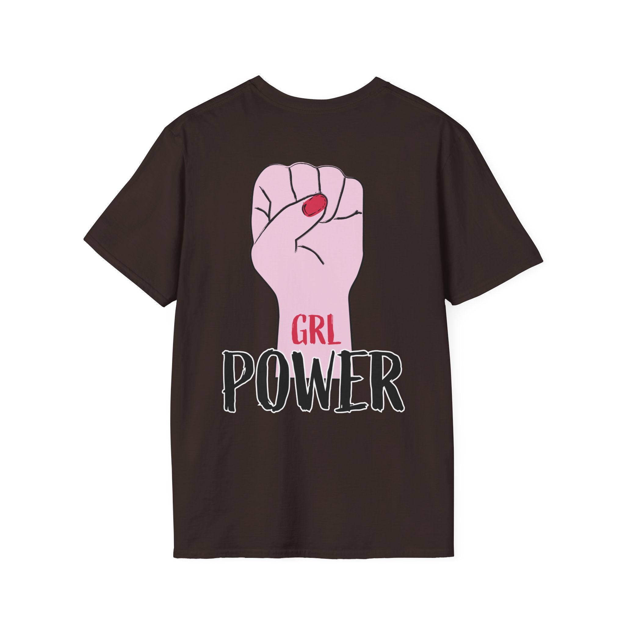 Girl Power Floral Portrait T-Shirt