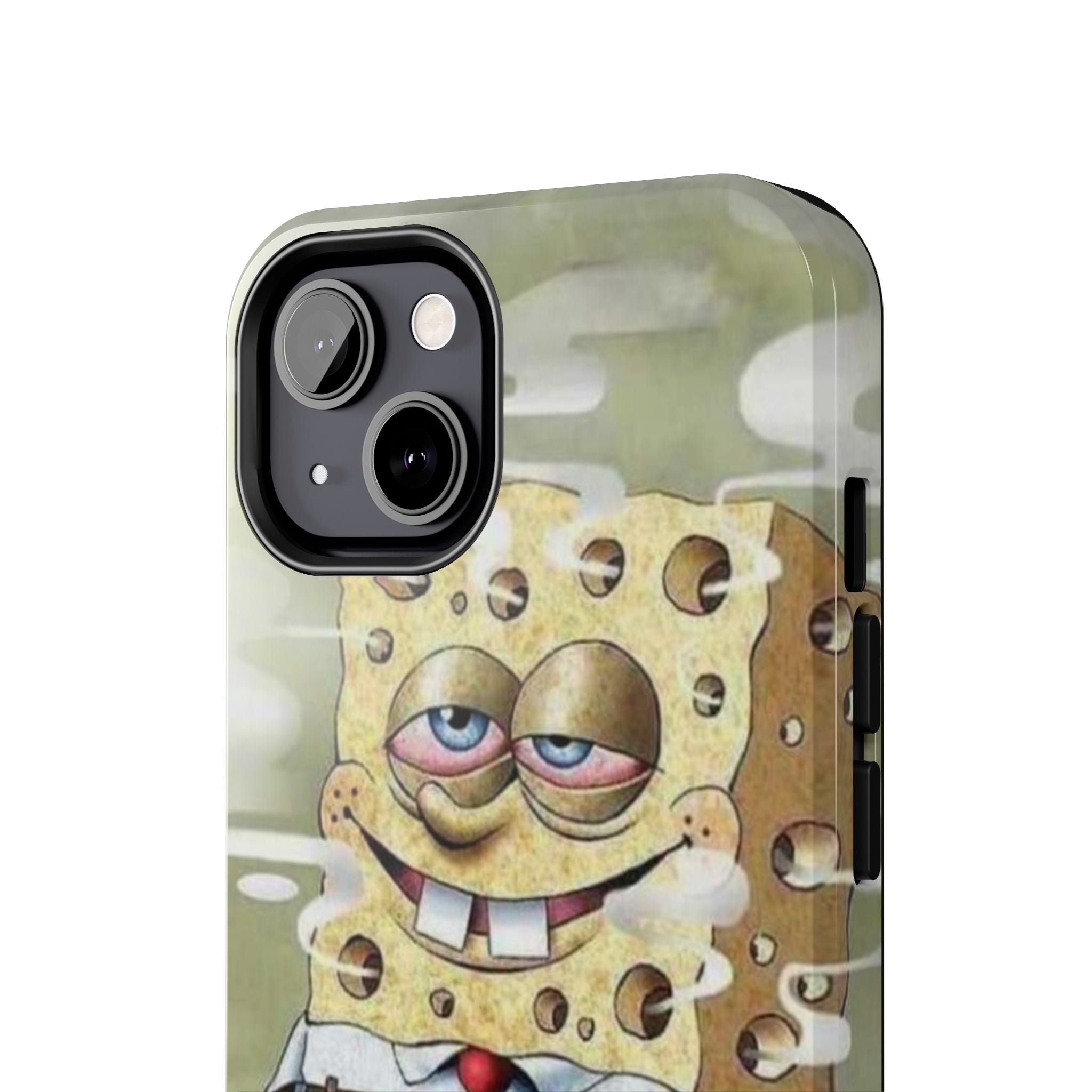 Sponge Parody Tough Phone Case – Stoned Cartoon Sponge Bob with Bong