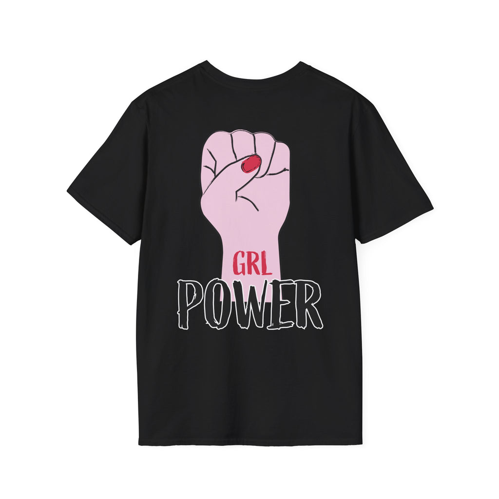 Girl Power Floral Portrait T-Shirt