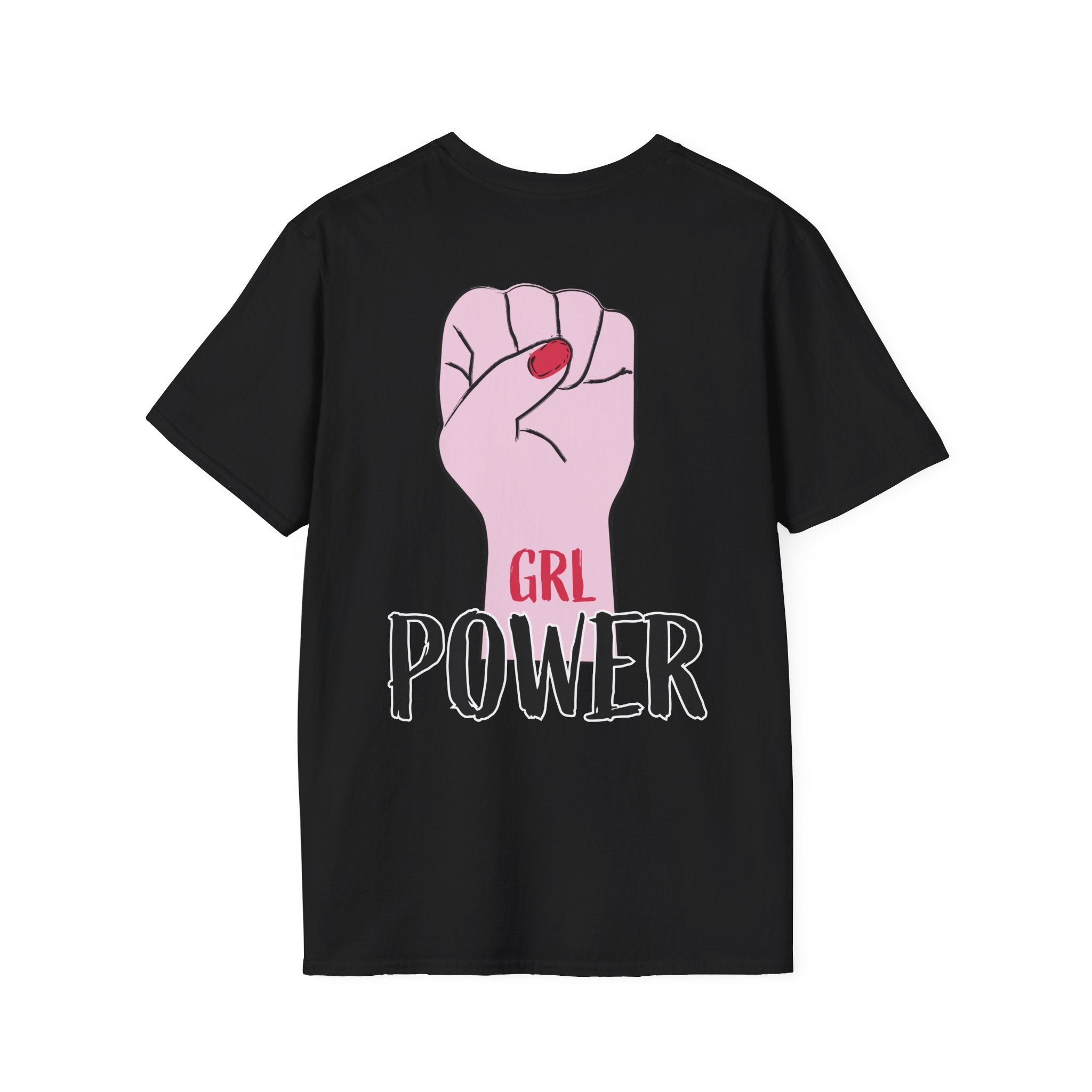 Girl Power Floral Portrait T-Shirt