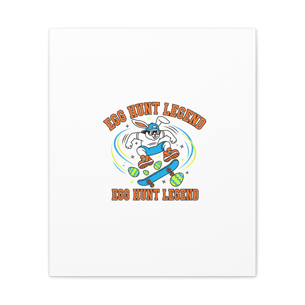 Egg Hunt Legend Canvas | Bold Boys Easter, Egg Hunter Skateboard Dino Egg