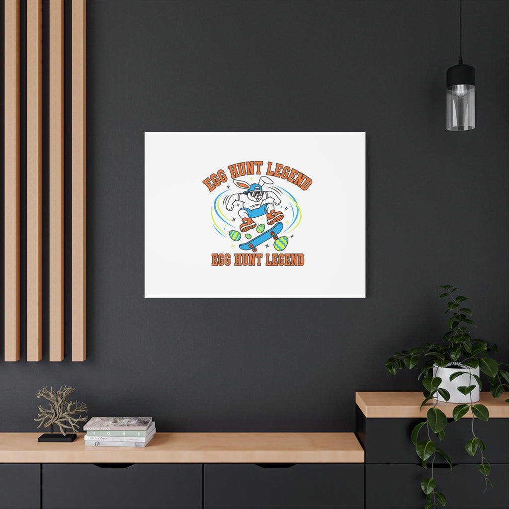 Egg Hunt Legend Canvas | Bold Boys Easter, Egg Hunter Skateboard Dino Egg