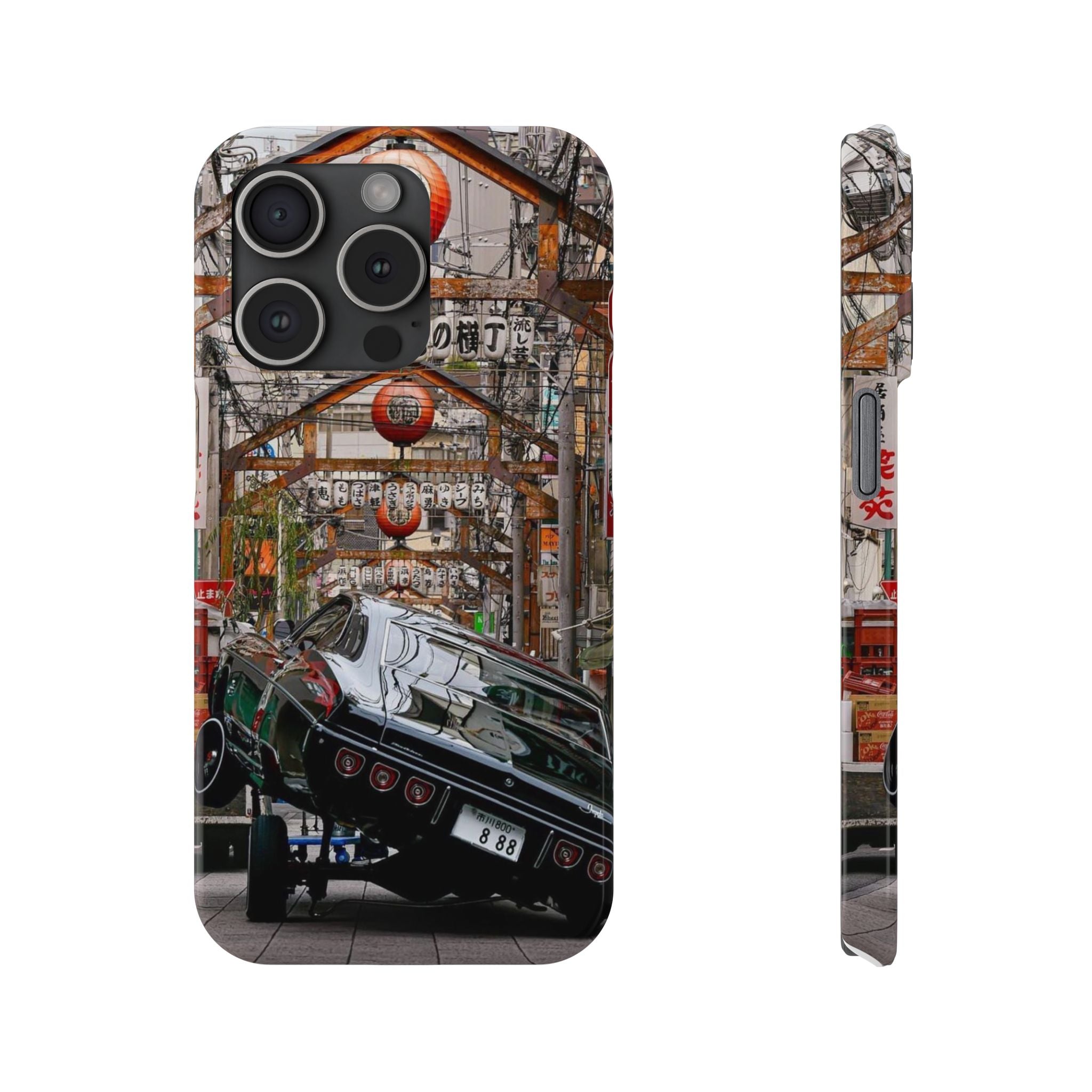 Retro Japanese Street Lowrider Slim Phone Case
