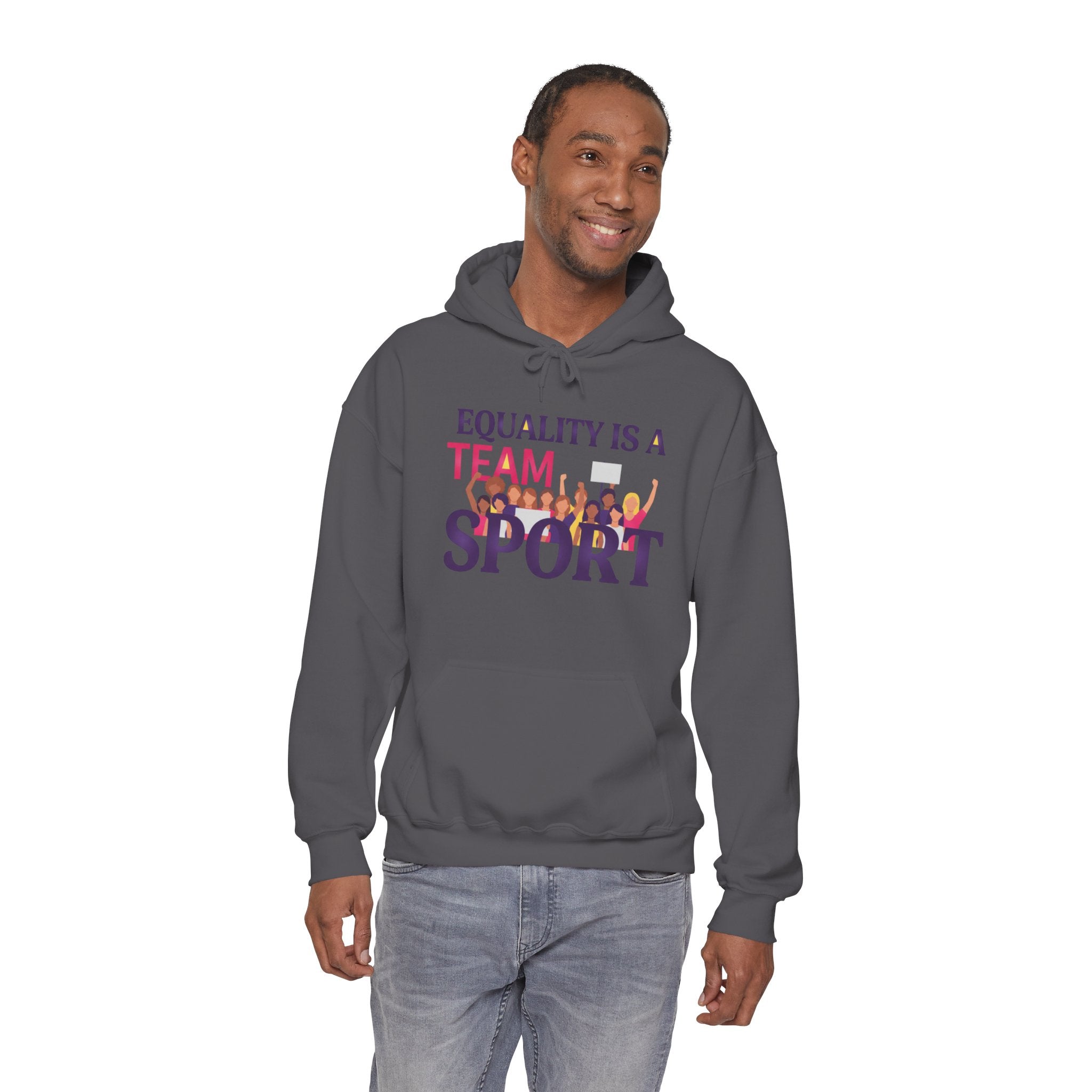 Equality Is a Team Sport Hoodie — Inclusive Team Unity Sweatshirt