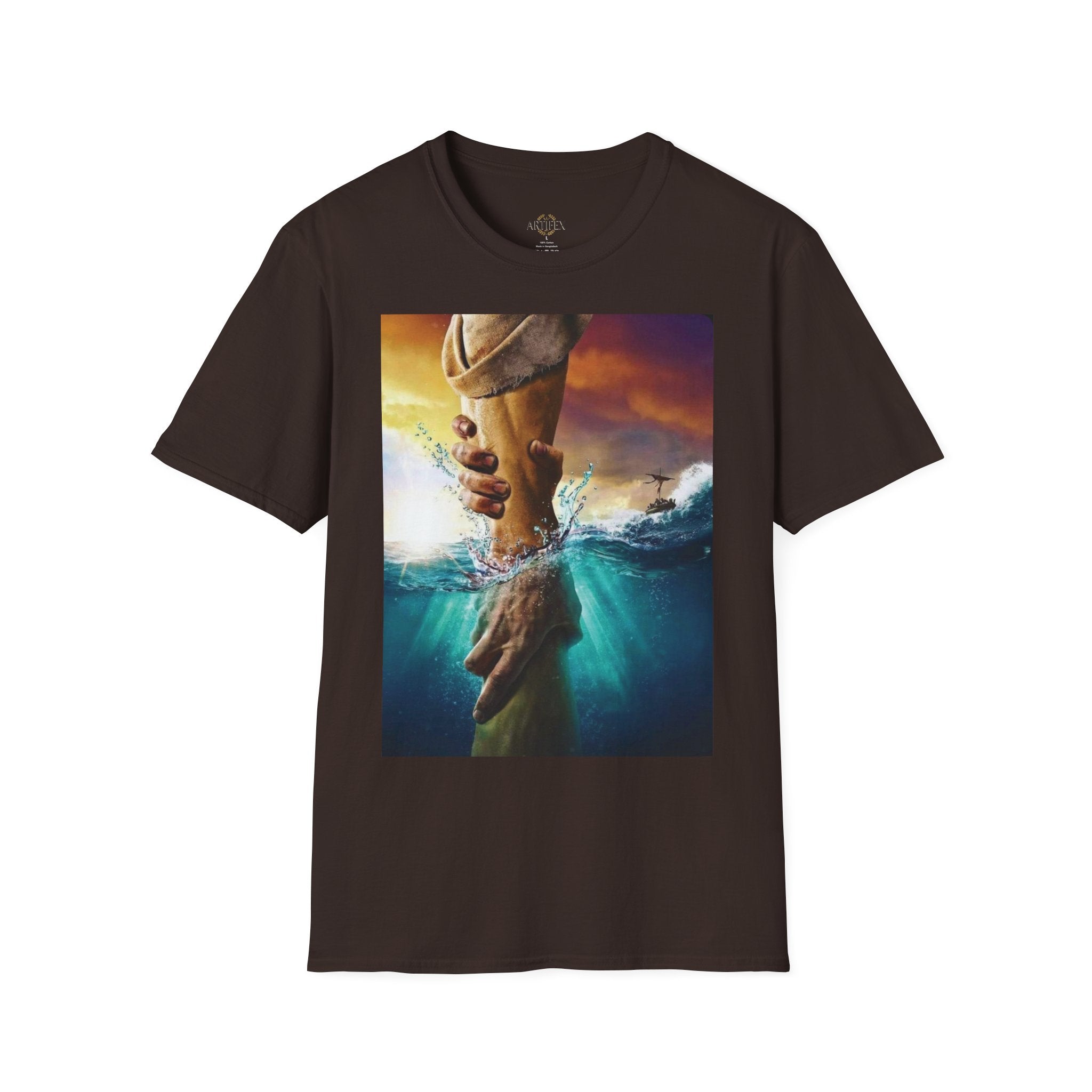 Rescue & Hope T-Shirt — Helping Hand Graphic Tee