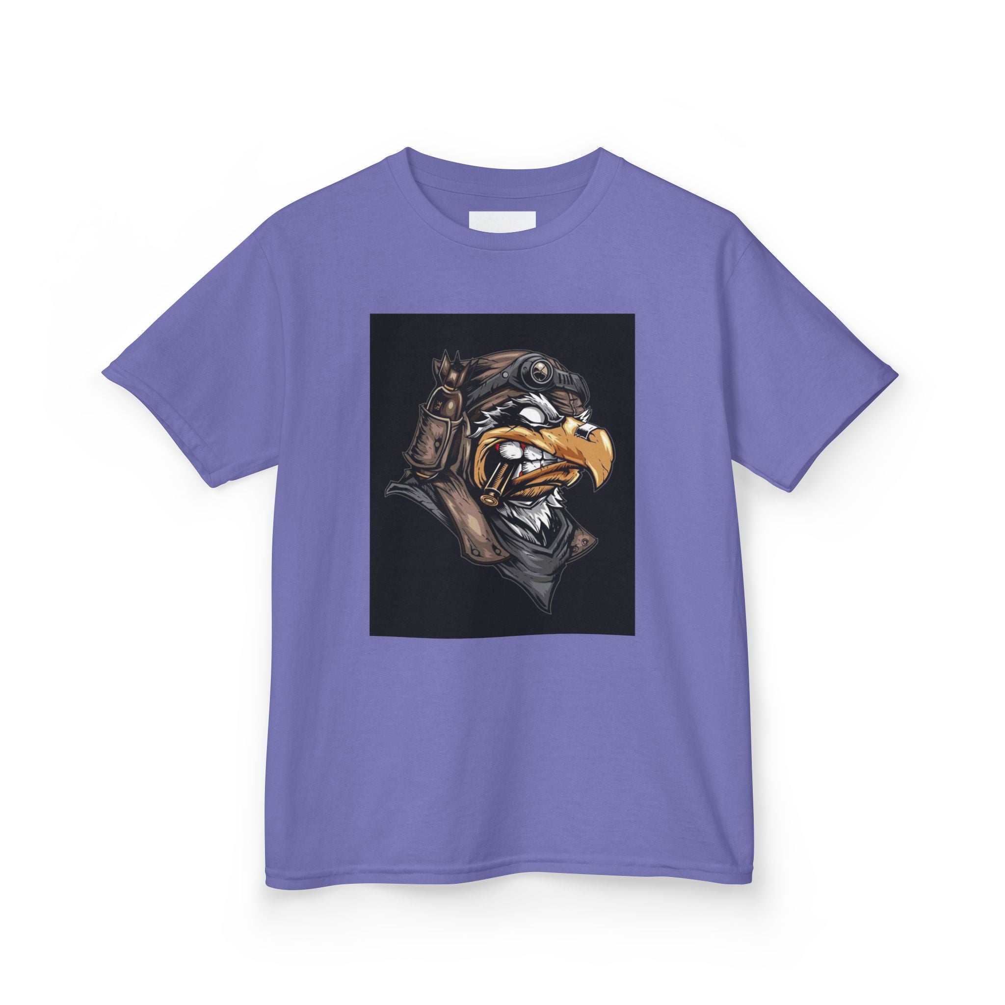 Kids Eagle Pilot T‑Shirt — Vintage Aviator Bird Graphic Tee for Boys