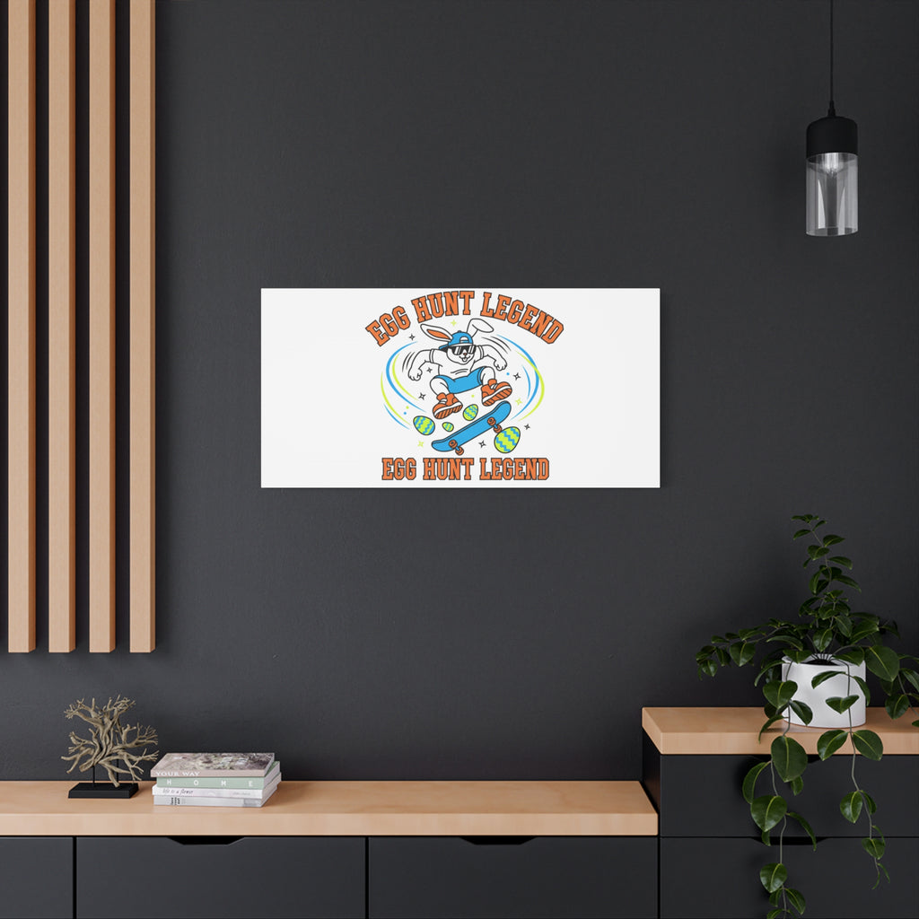 Egg Hunt Legend Canvas | Bold Boys Easter, Egg Hunter Skateboard Dino Egg
