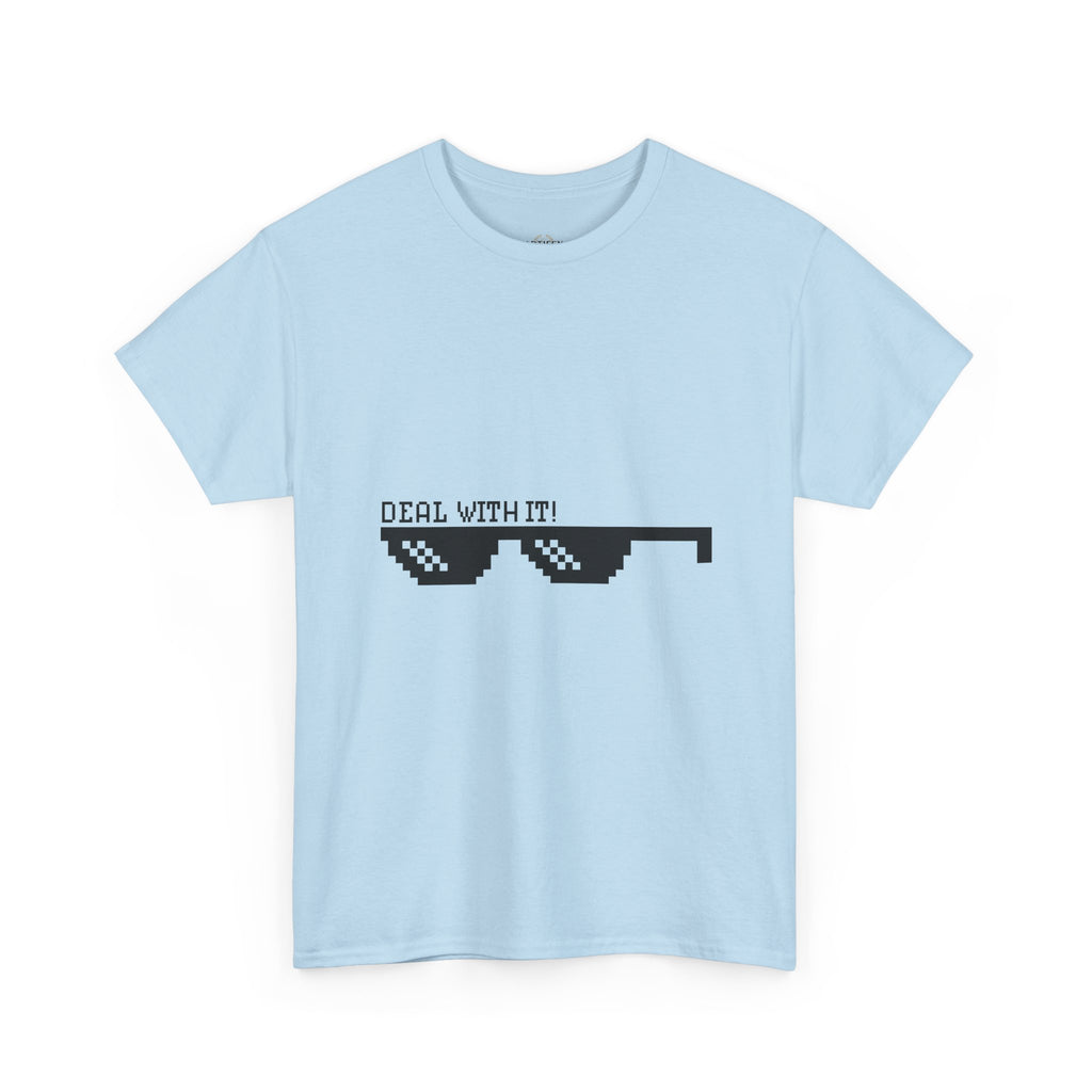 Just Do It Tomorrow Tee — 'Deal With It' Pixel Sunglasses Graphic T‑Shirt
