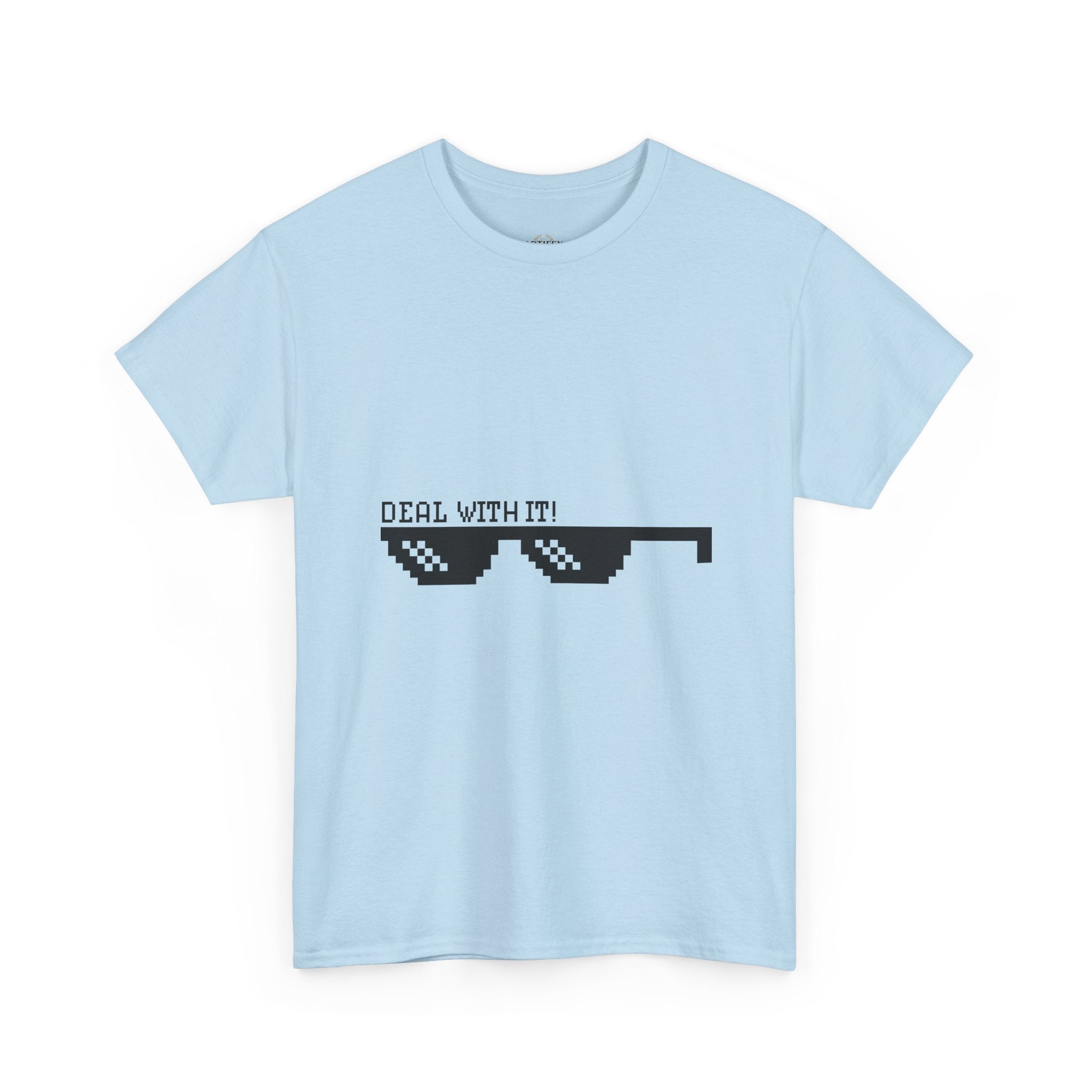 Just Do It Tomorrow Tee — 'Deal With It' Pixel Sunglasses Graphic T‑Shirt