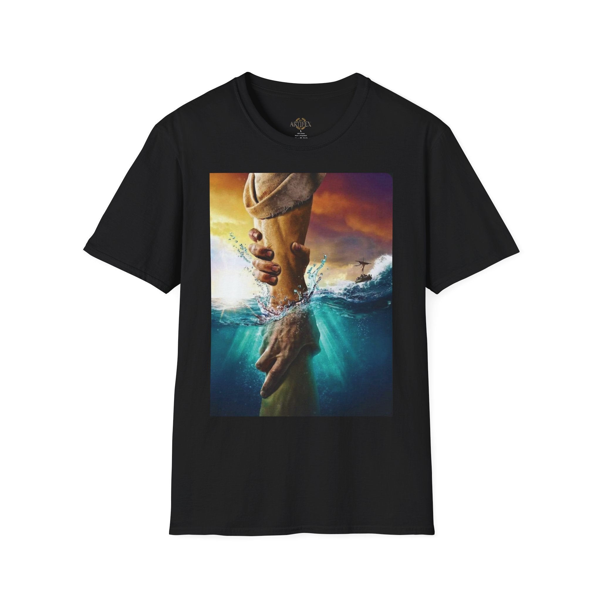 Rescue & Hope T-Shirt — Helping Hand Graphic Tee