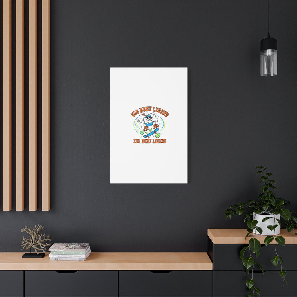 Egg Hunt Legend Canvas | Bold Boys Easter, Egg Hunter Skateboard Dino Egg