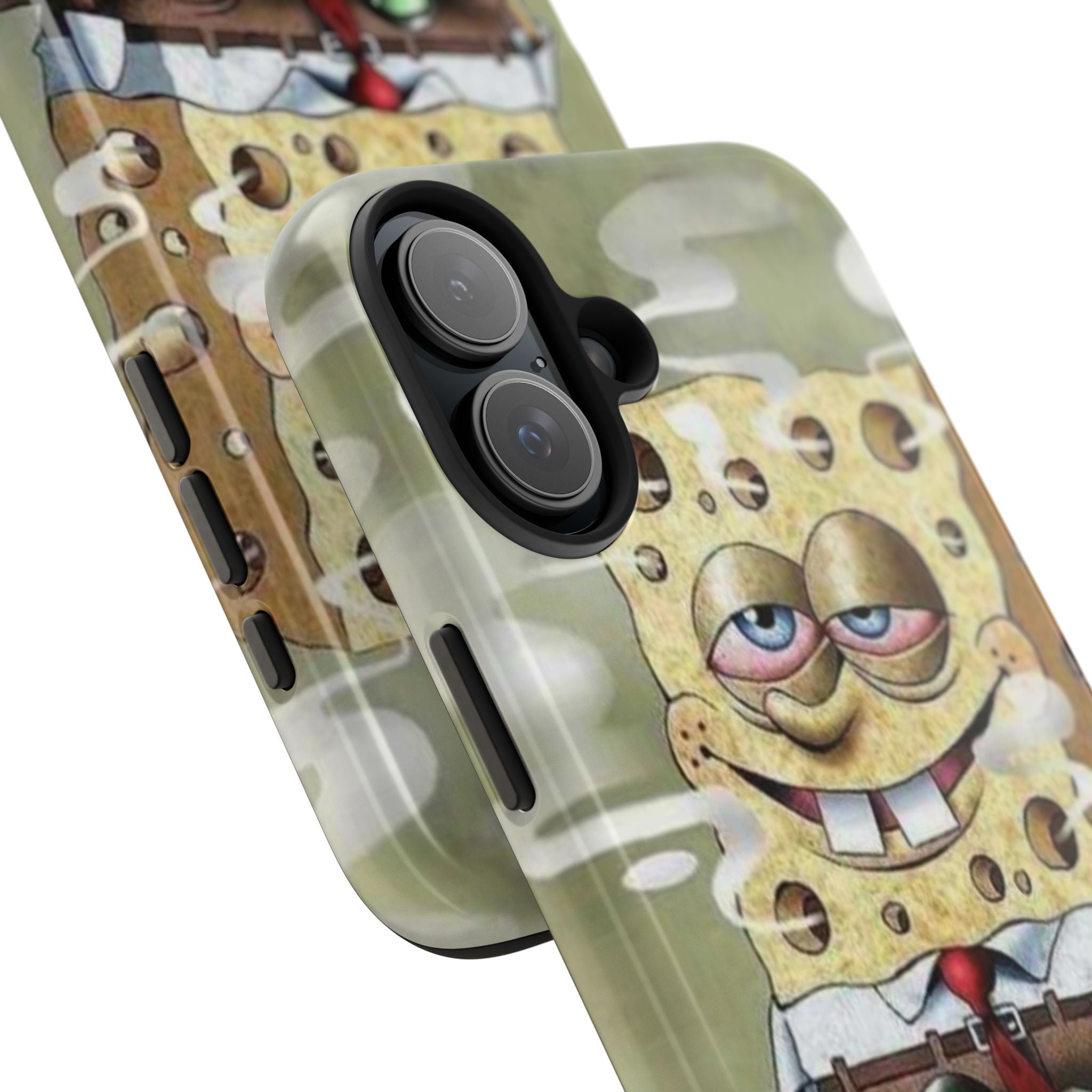 Sponge Parody Tough Phone Case – Stoned Cartoon Sponge Bob with Bong